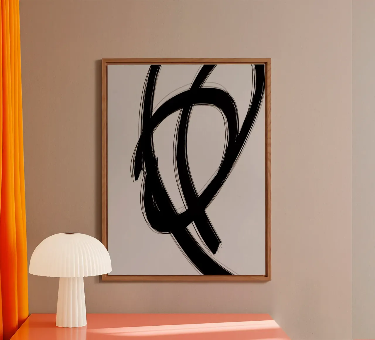 Strokes 3 | Minimal Black & Neutral Abstract alluminio dibond da sabidussi