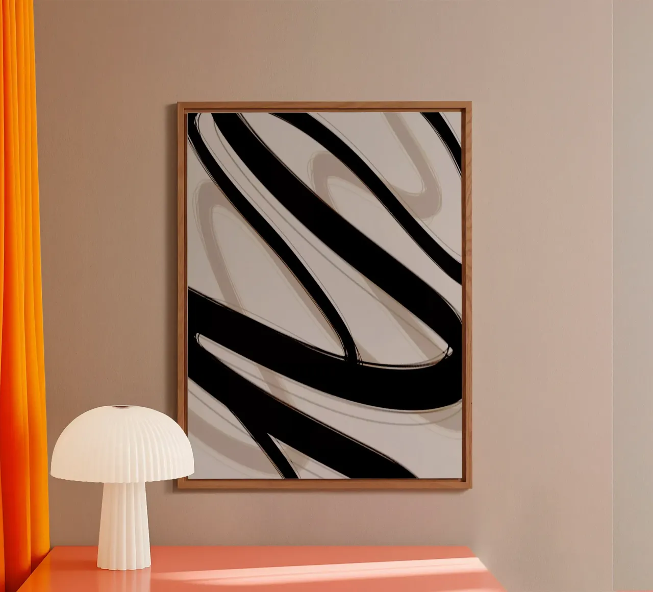 Strokes 6 | Minimal Black & Neutral Abstract alluminio dibond da sabidussi