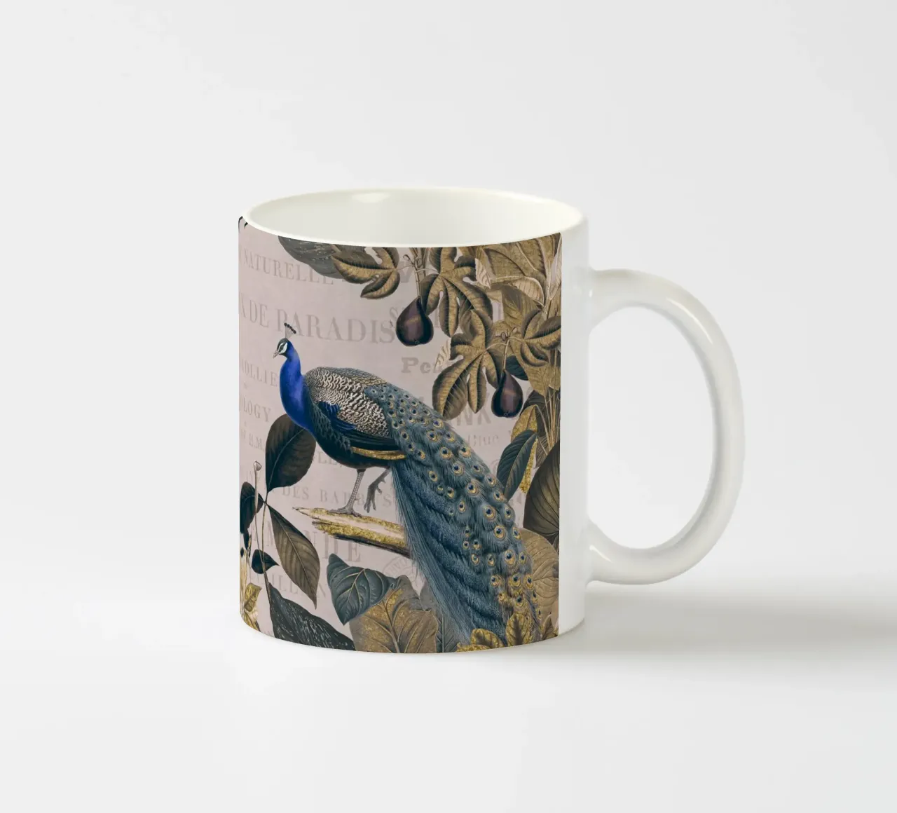 Pavone botanico vintage Reverie tazza in ceramica da Andrea Haase Vintage World