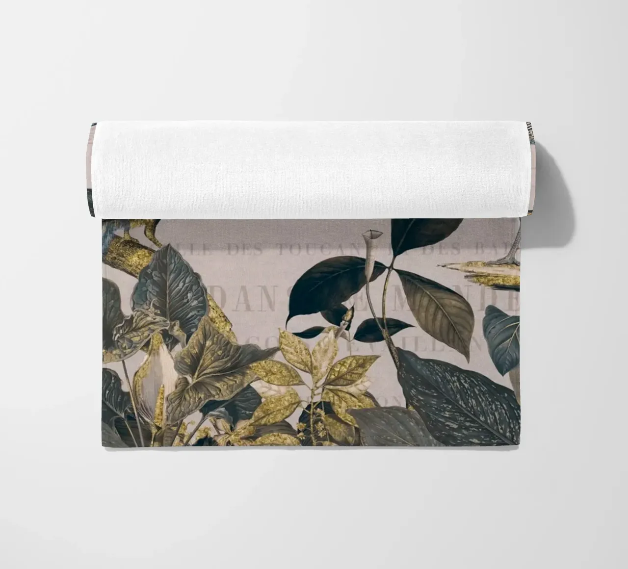 Pavone botanico vintage Reverie telo mare da Andrea Haase Vintage World