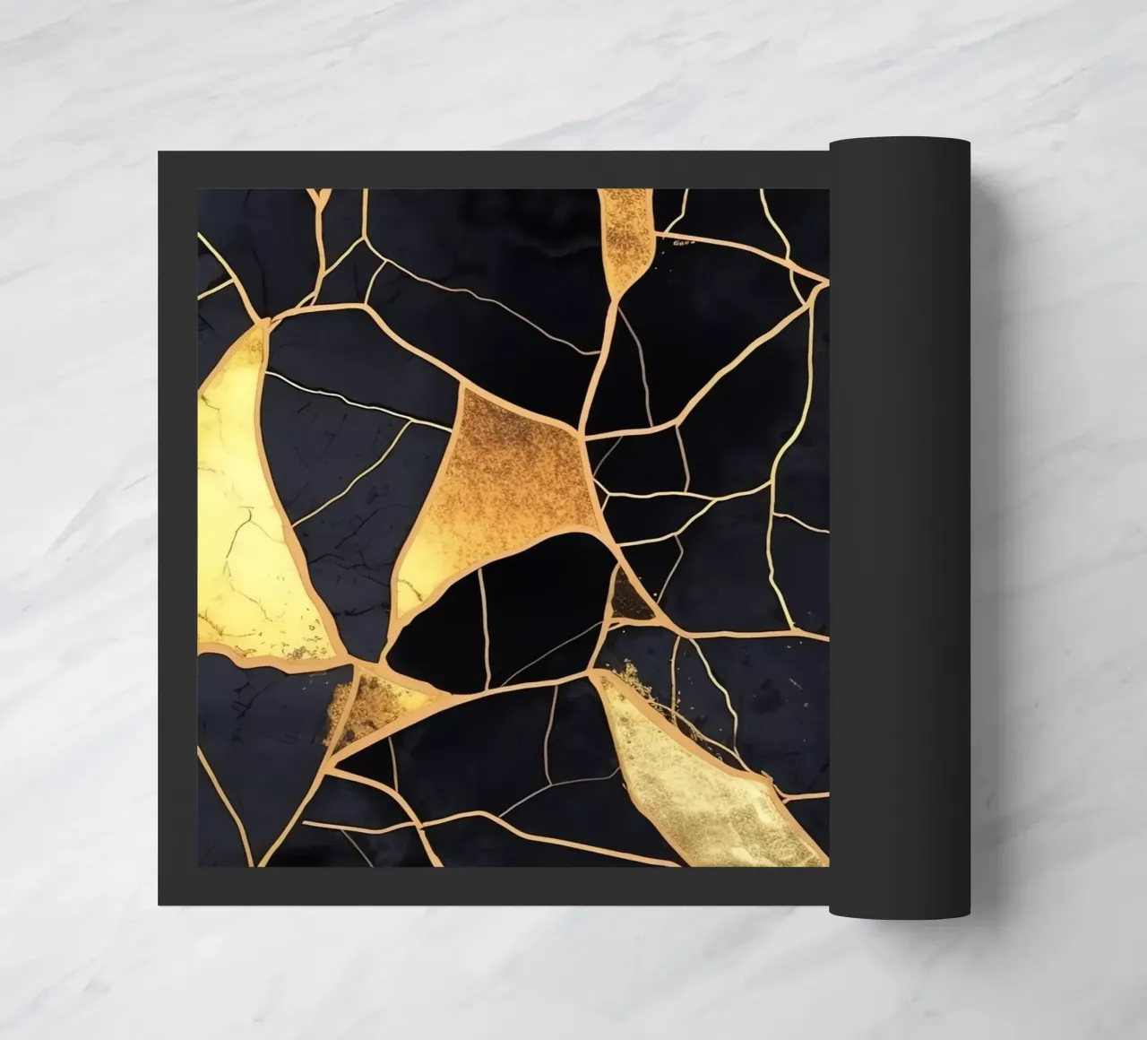 Art Kintsugi Noir et Or zerbino da Théïa's Fantasia World