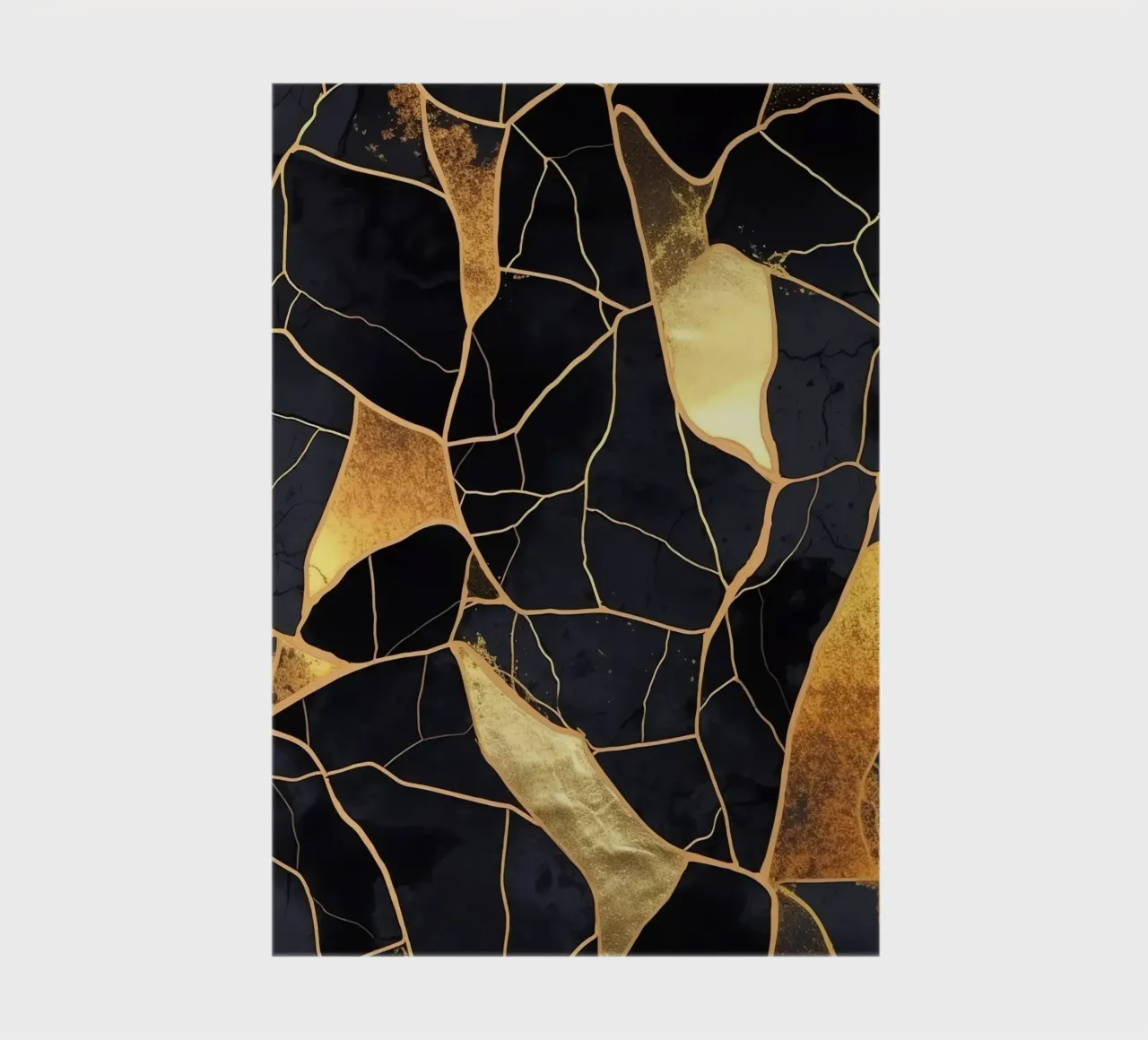 Art Kintsugi Noir et Or notebook by Théïa's Fantasia World