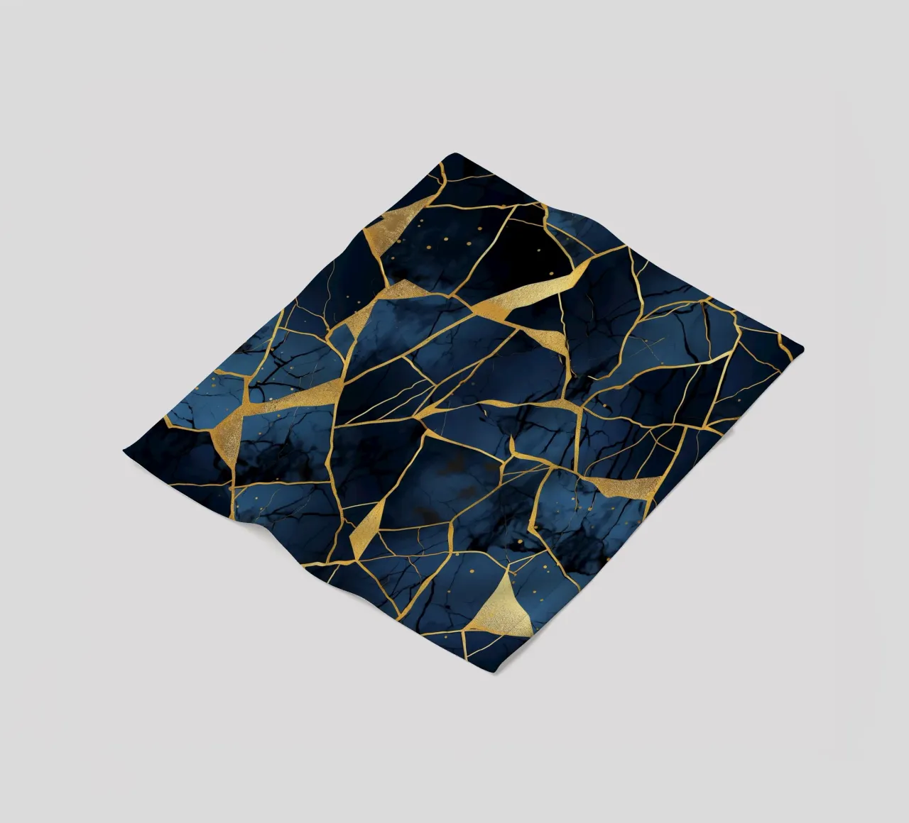 Art Kintsugi doré fleece blanket by Théïa's Fantasia World
