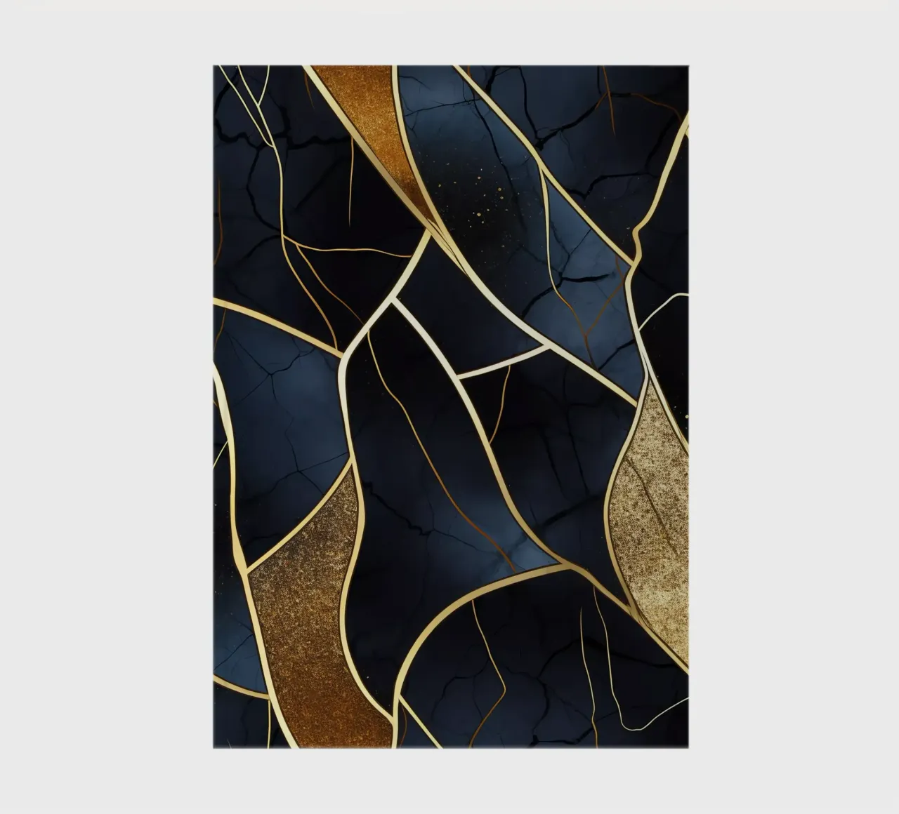 Art Kintsugi doré notebook by Théïa's Fantasia World