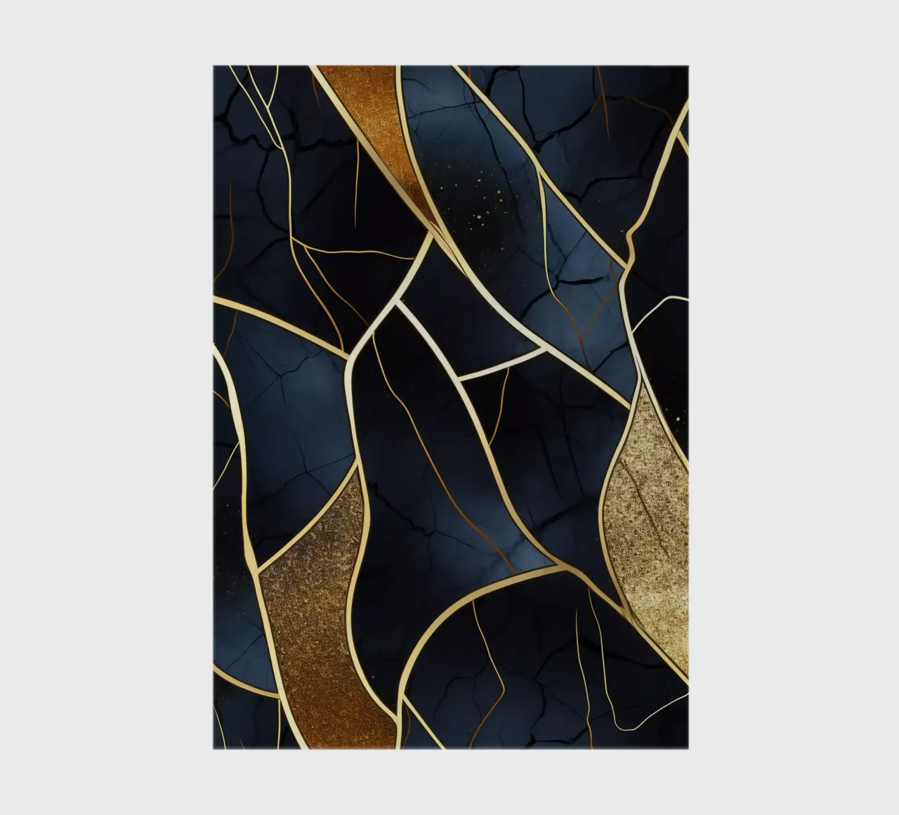 Art Kintsugi doré notebook by Théïa's Fantasia World