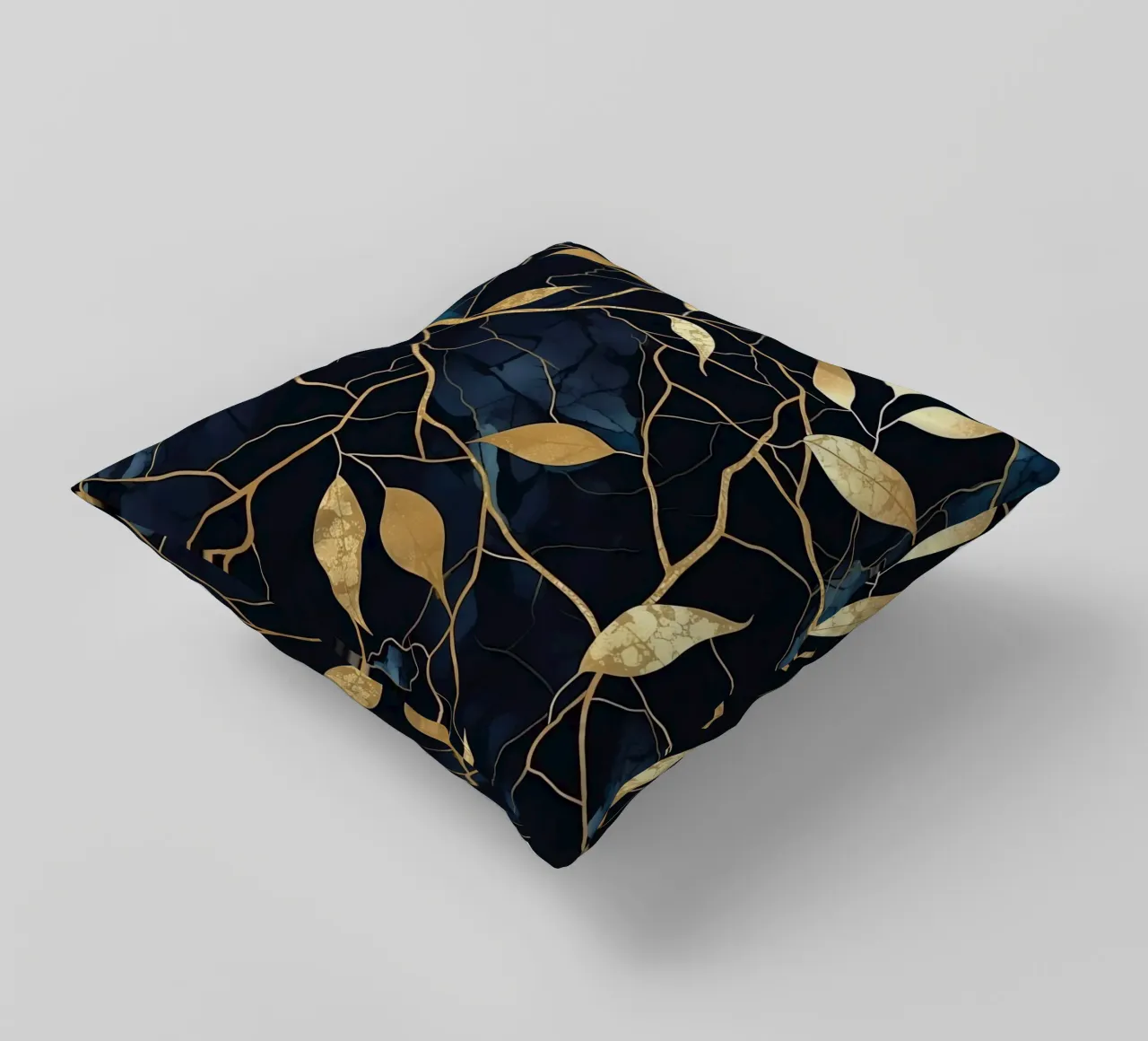Art Kintsugi & feuilles d'or cuscino da Théïa's Fantasia World