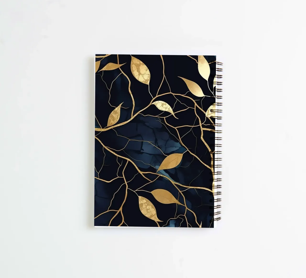 Art Kintsugi & feuilles d'or spiral notebook by Théïa's Fantasia World