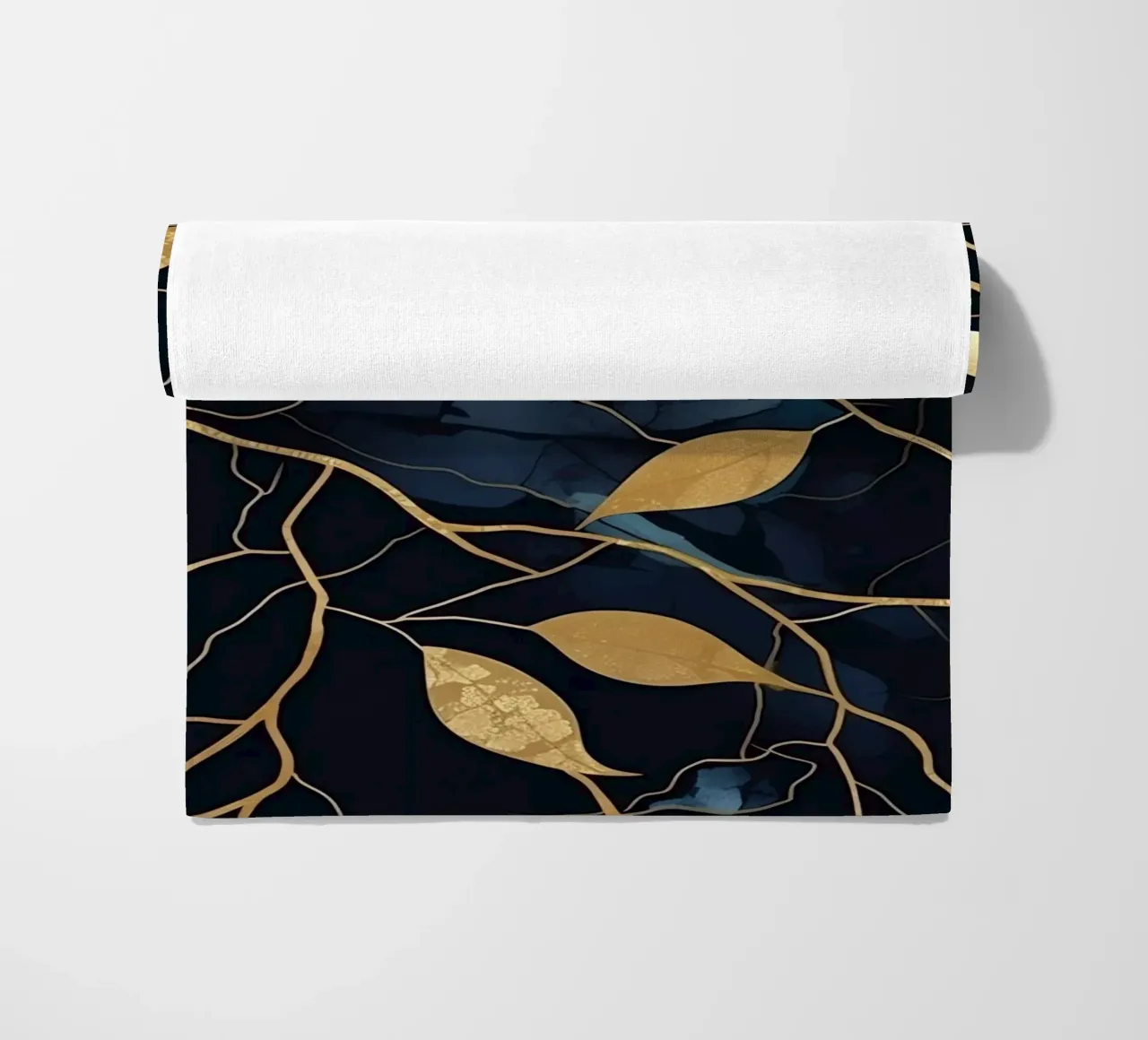 Art Kintsugi & feuilles d'or telo mare da Théïa's Fantasia World