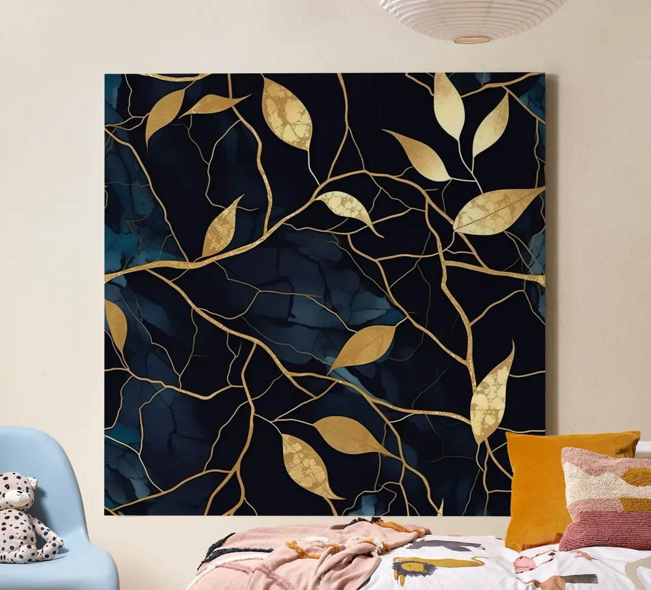 Art Kintsugi & feuilles d'or tela da Théïa's Fantasia World