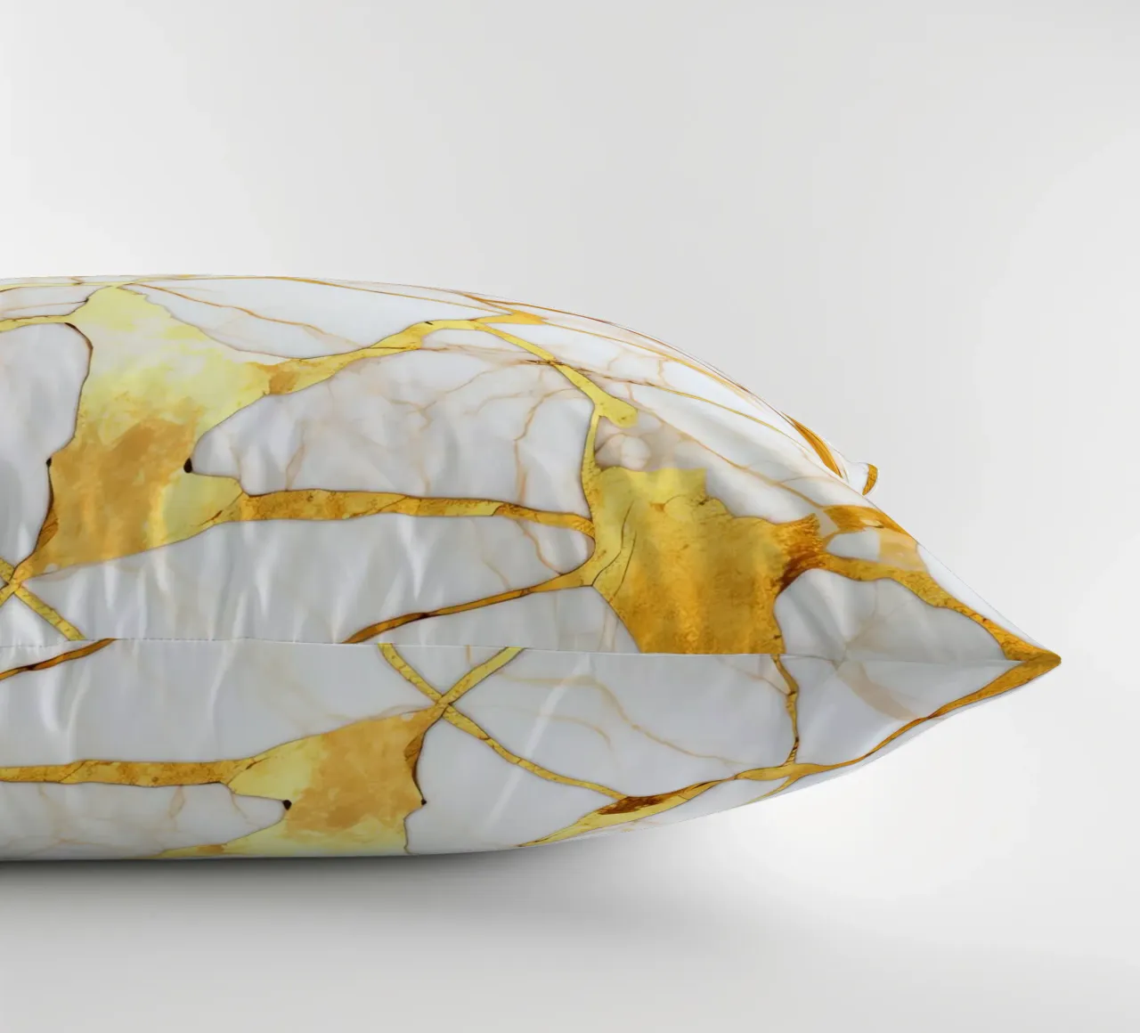 Art kintsugi blanc et or cuscino da Théïa's Fantasia World