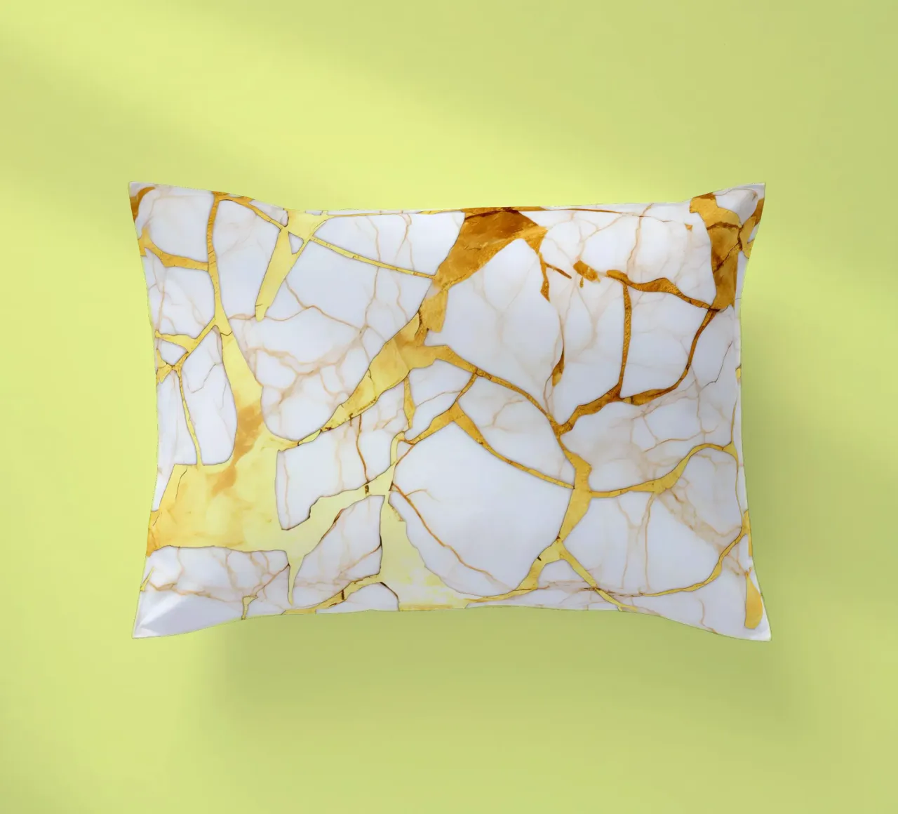 Art kintsugi blanc et or cuscino da Théïa's Fantasia World