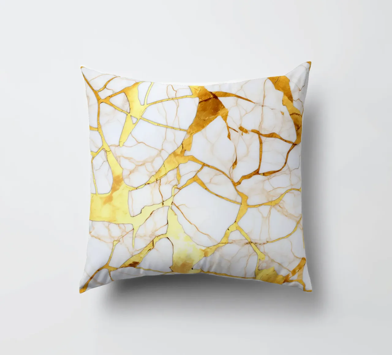 Art kintsugi blanc et or cuscino da Théïa's Fantasia World