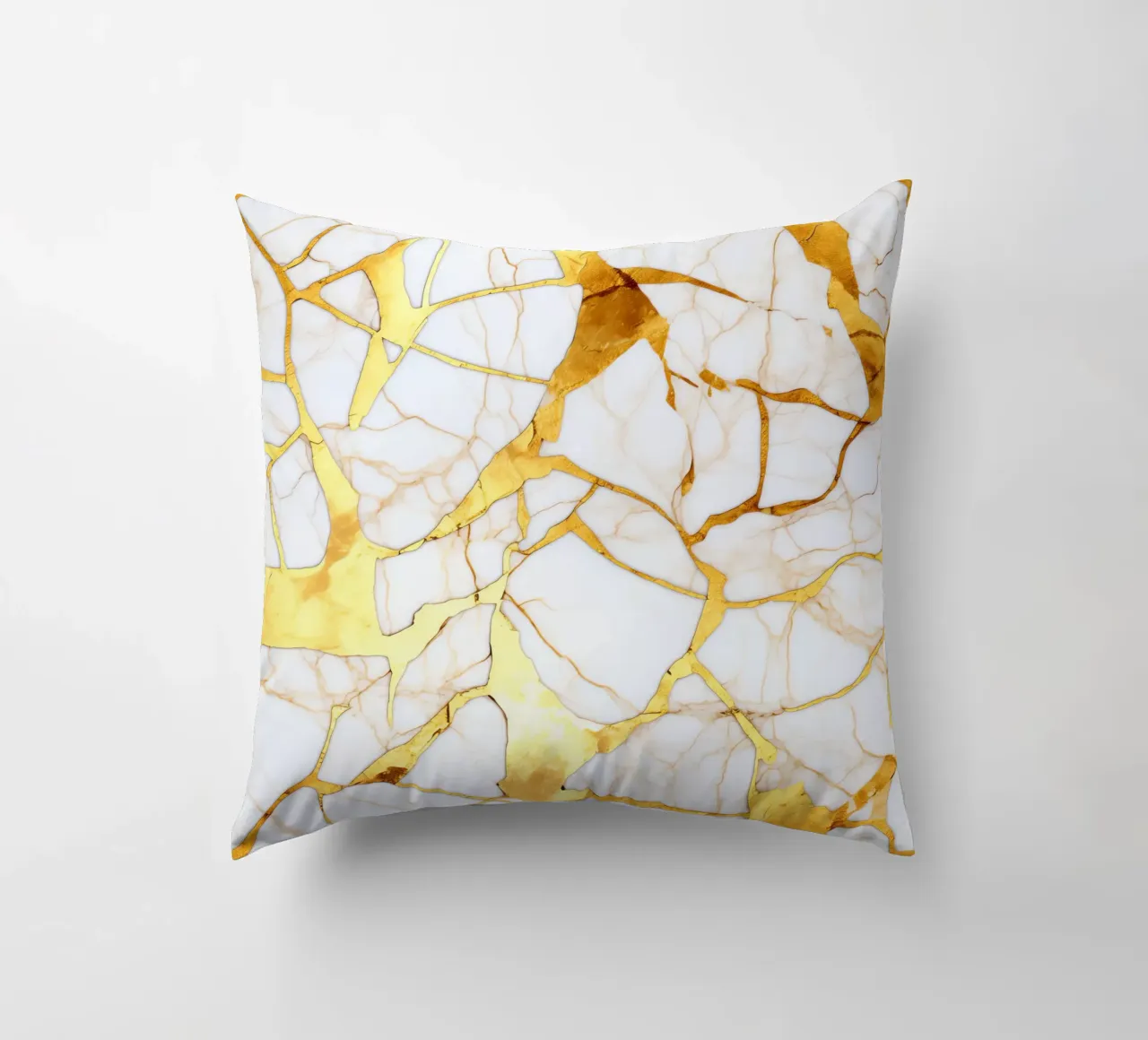 Art kintsugi blanc et or cuscino da Théïa's Fantasia World