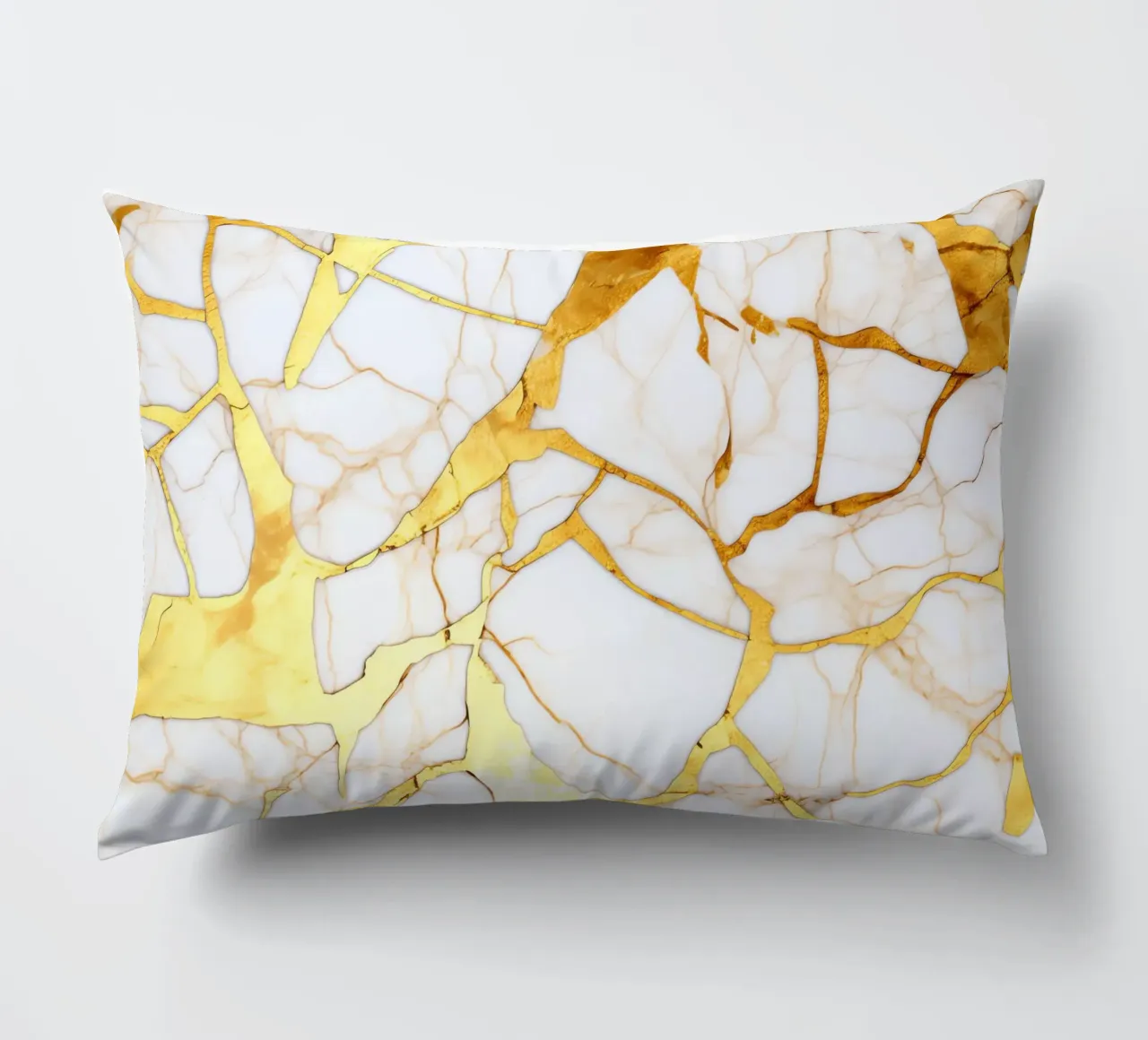 Art kintsugi blanc et or cuscino da Théïa's Fantasia World