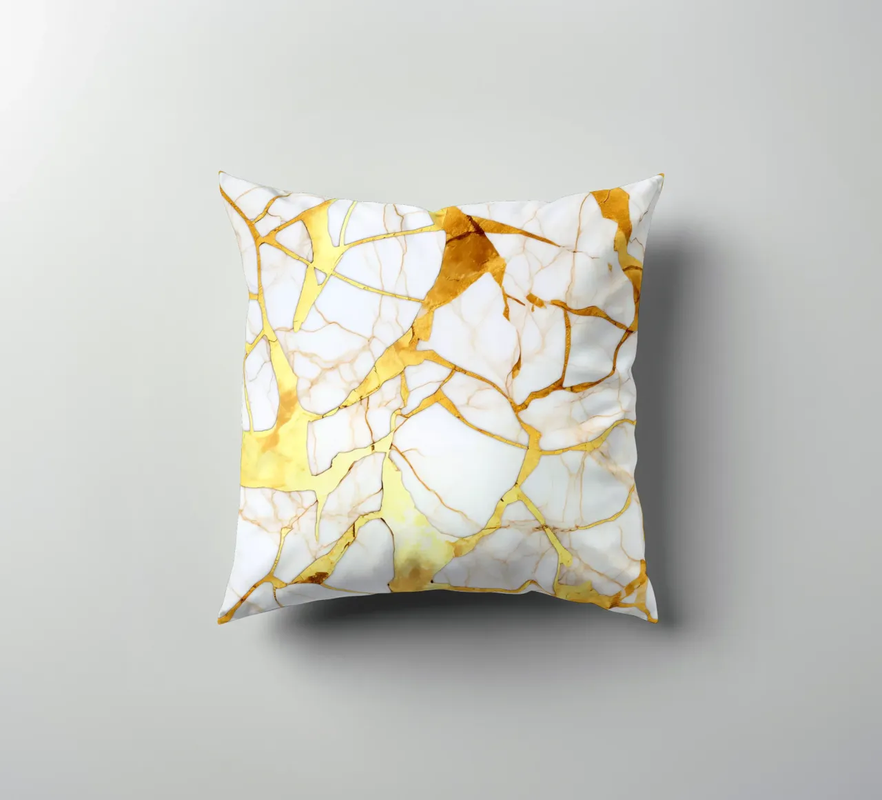 Art kintsugi blanc et or cuscino da Théïa's Fantasia World