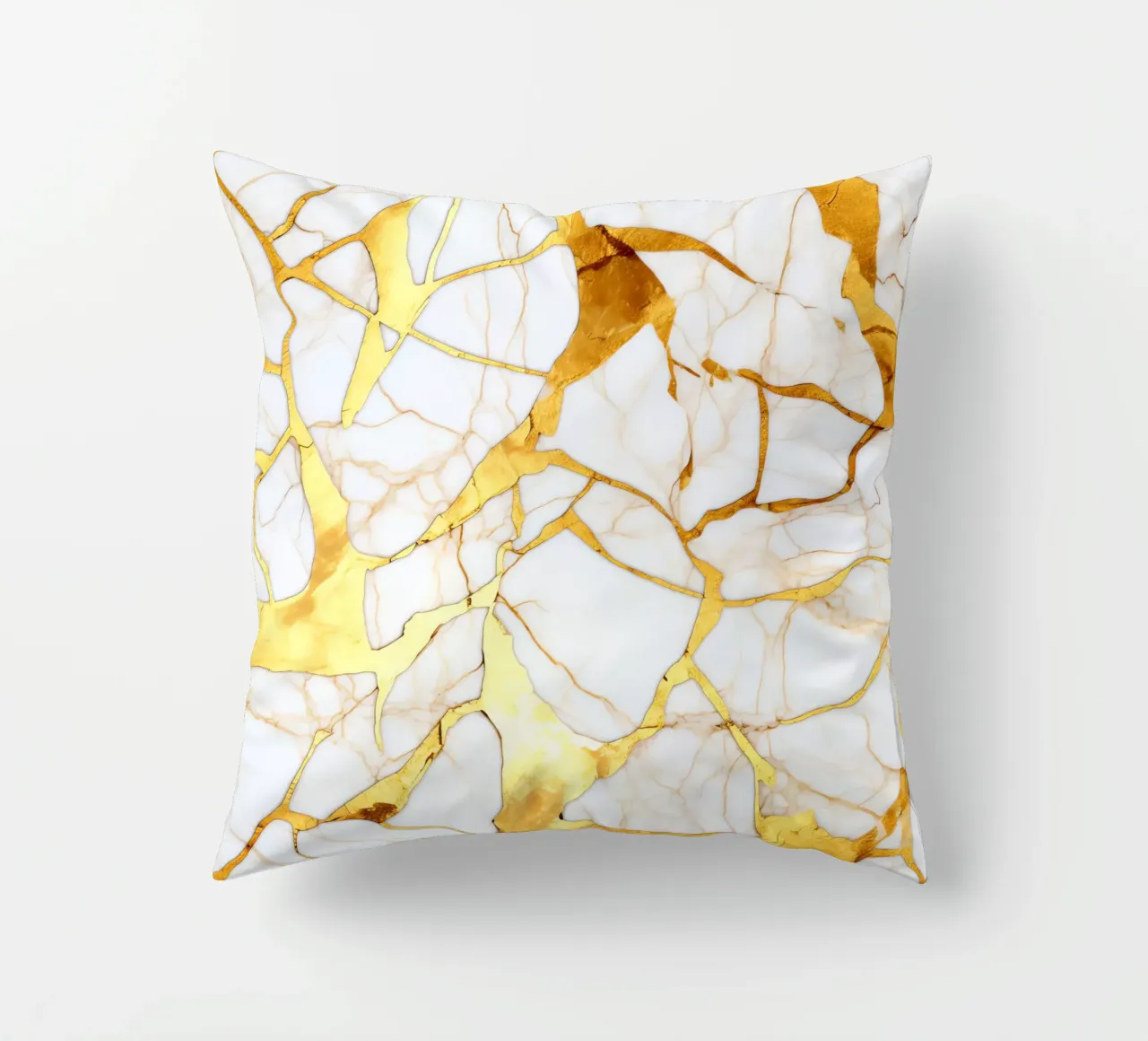 Art kintsugi blanc et or cuscino da Théïa's Fantasia World