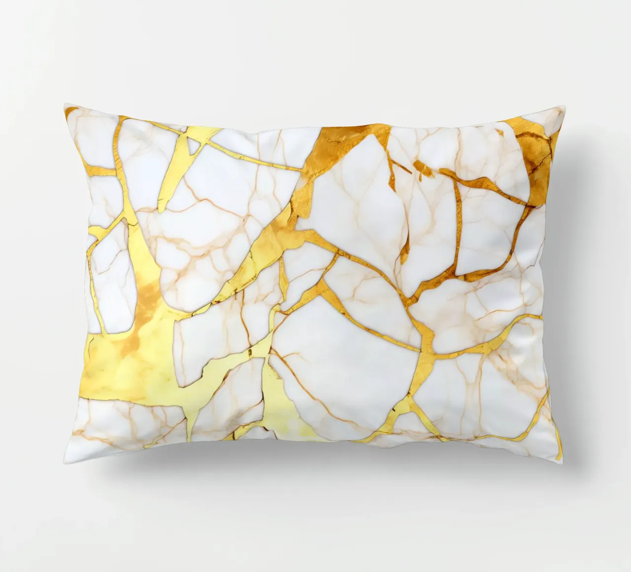 Art kintsugi blanc et or cuscino da Théïa's Fantasia World