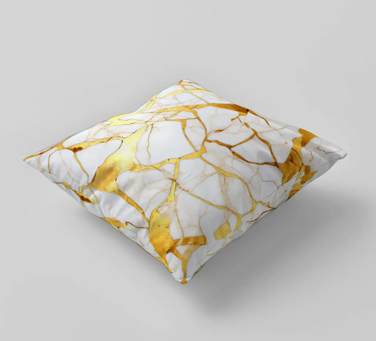 Art kintsugi blanc et or cuscino da Théïa's Fantasia World