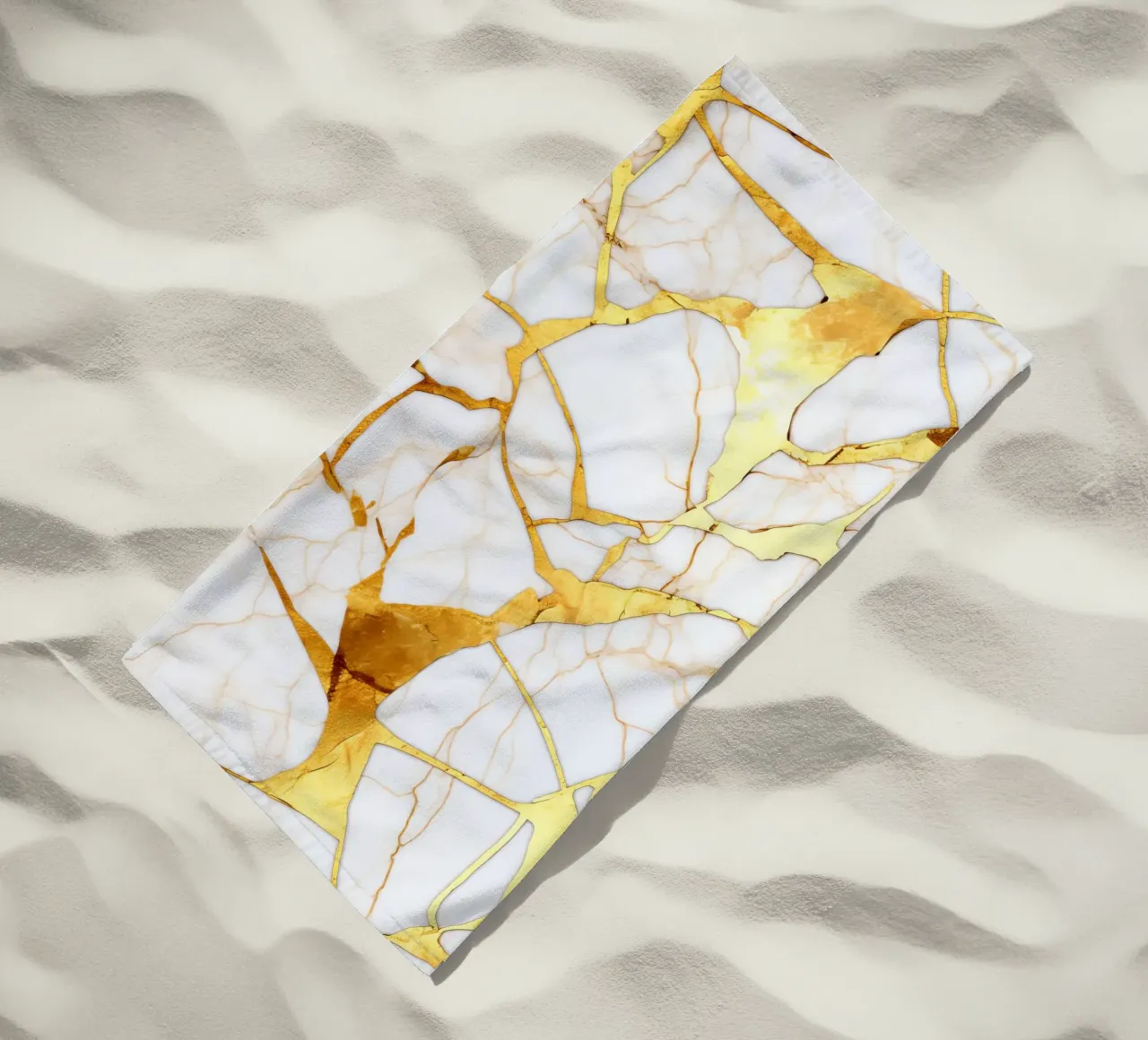 Art kintsugi blanc et or telo mare da Théïa's Fantasia World
