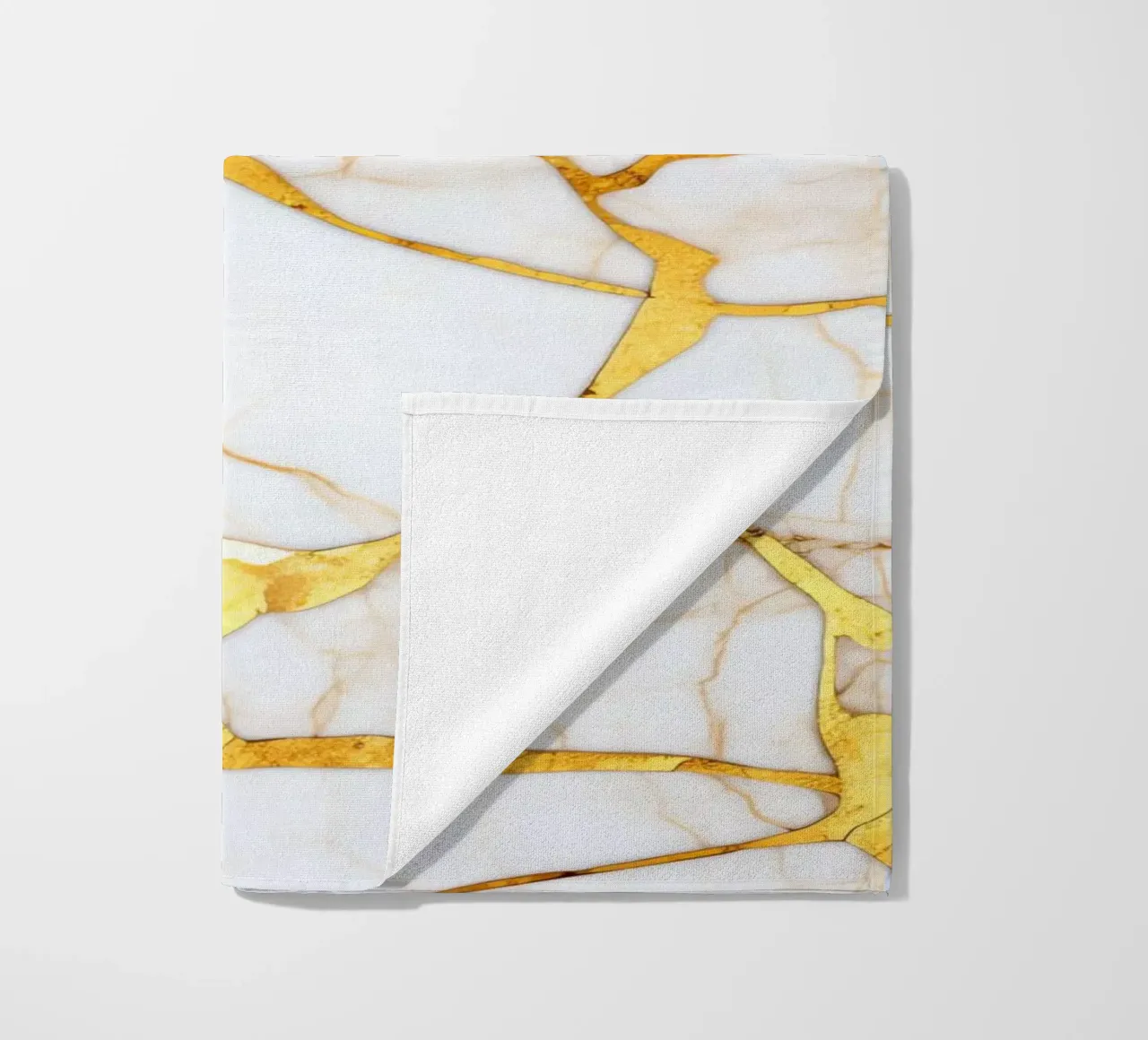 Art kintsugi blanc et or telo mare da Théïa's Fantasia World
