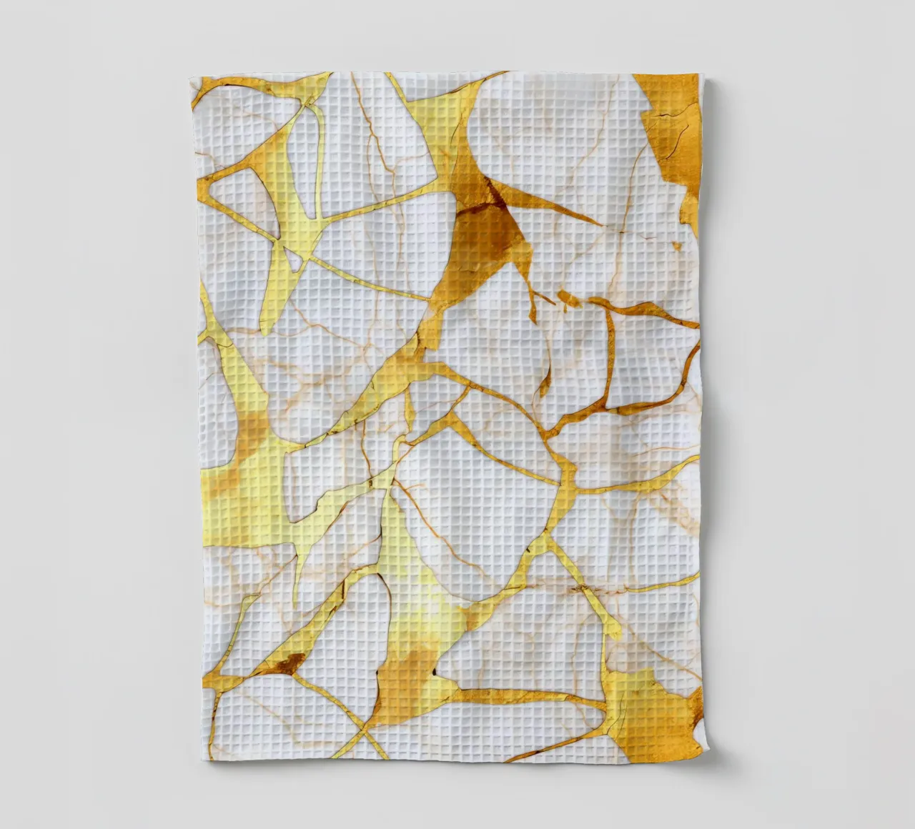 Art kintsugi blanc et or canovaccio da cucina da Théïa's Fantasia World