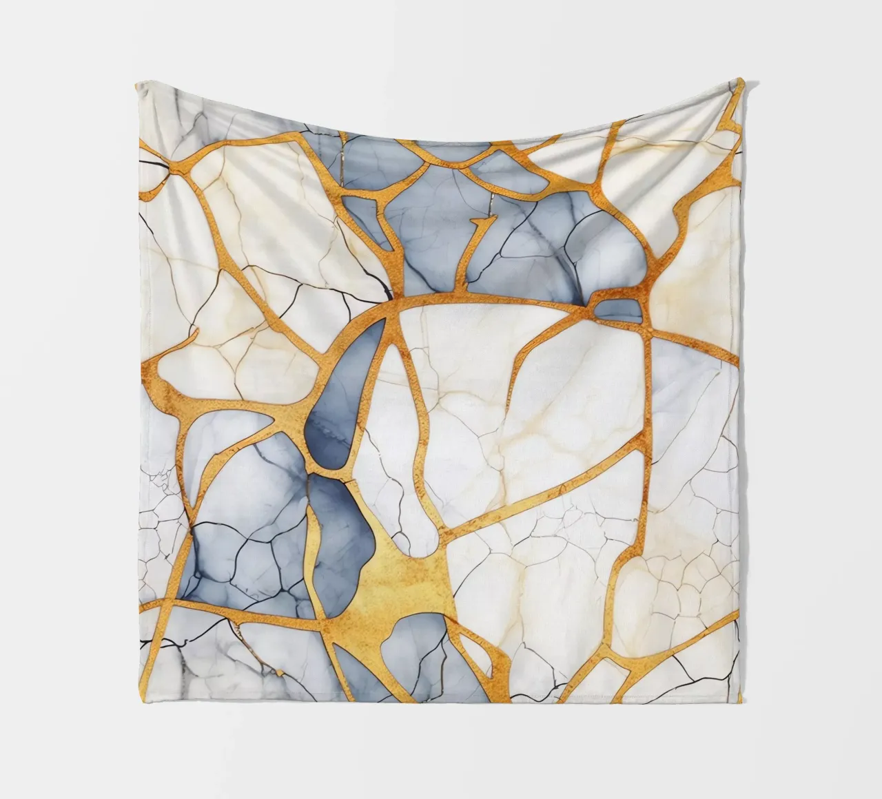 Art kintsugi blanc et or coperta in pile da Théïa's Fantasia World