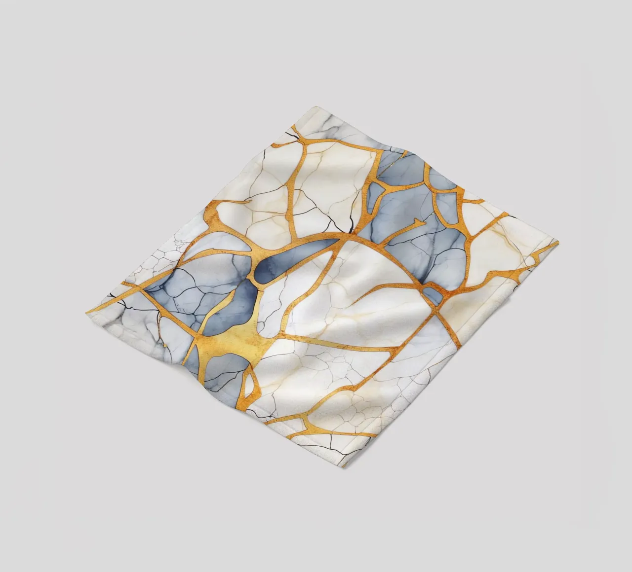 Art kintsugi blanc et or coperta in pile da Théïa's Fantasia World