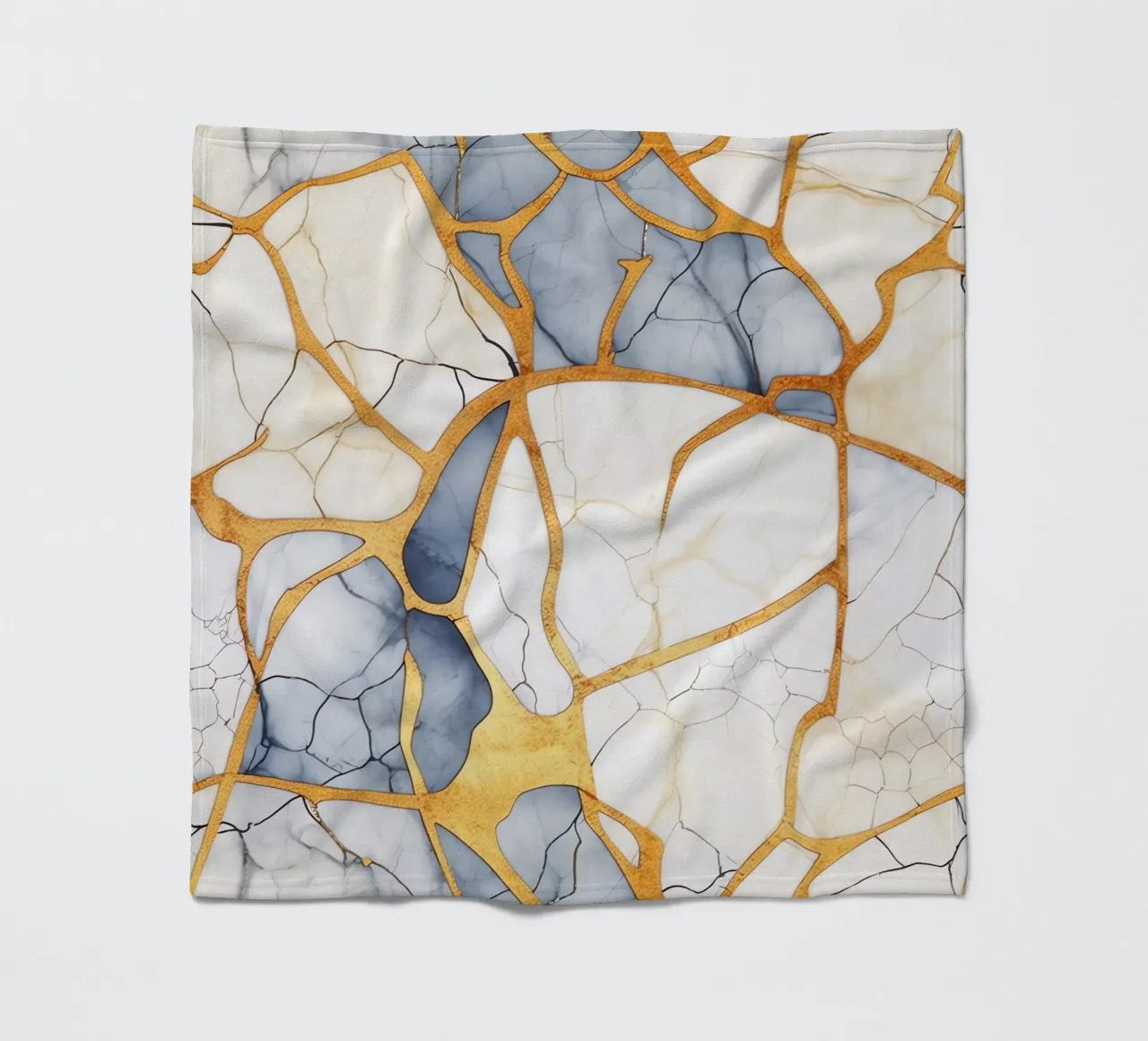 Art kintsugi blanc et or coperta in pile da Théïa's Fantasia World