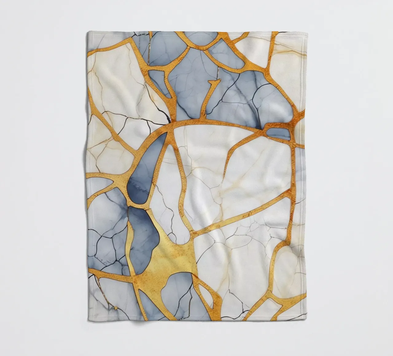 Art kintsugi blanc et or coperta in pile da Théïa's Fantasia World