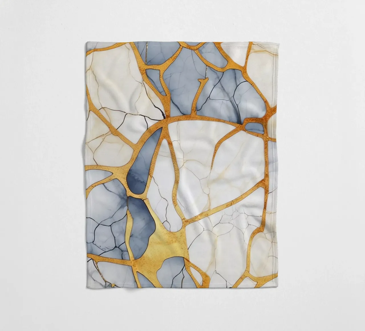 Art kintsugi blanc et or coperta in pile da Théïa's Fantasia World