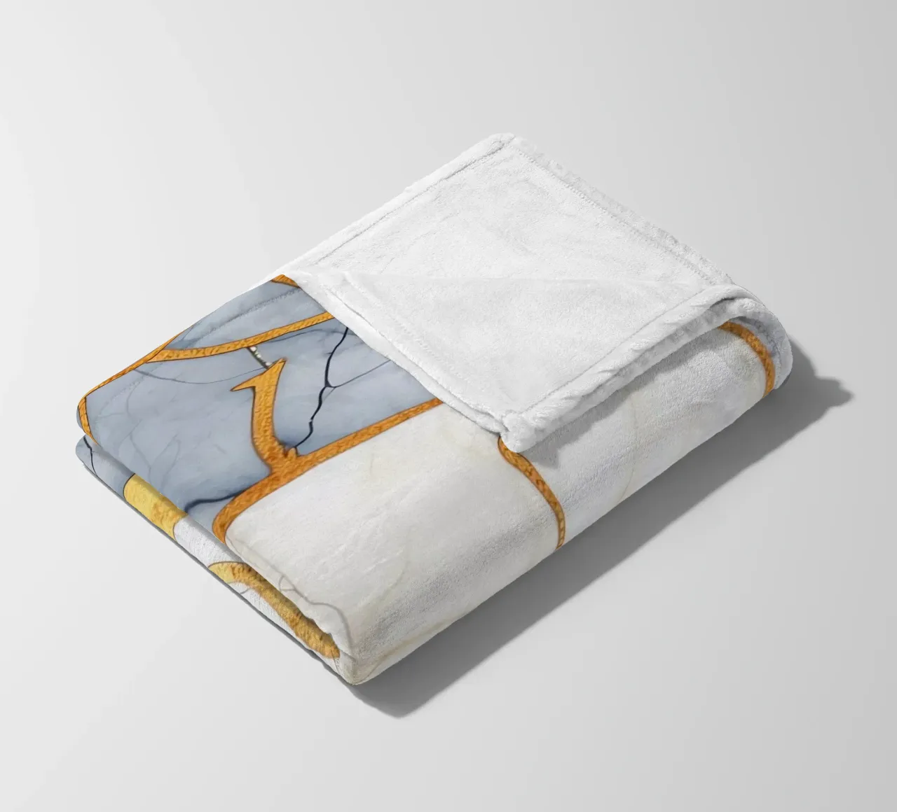 Art kintsugi blanc et or coperta in pile da Théïa's Fantasia World