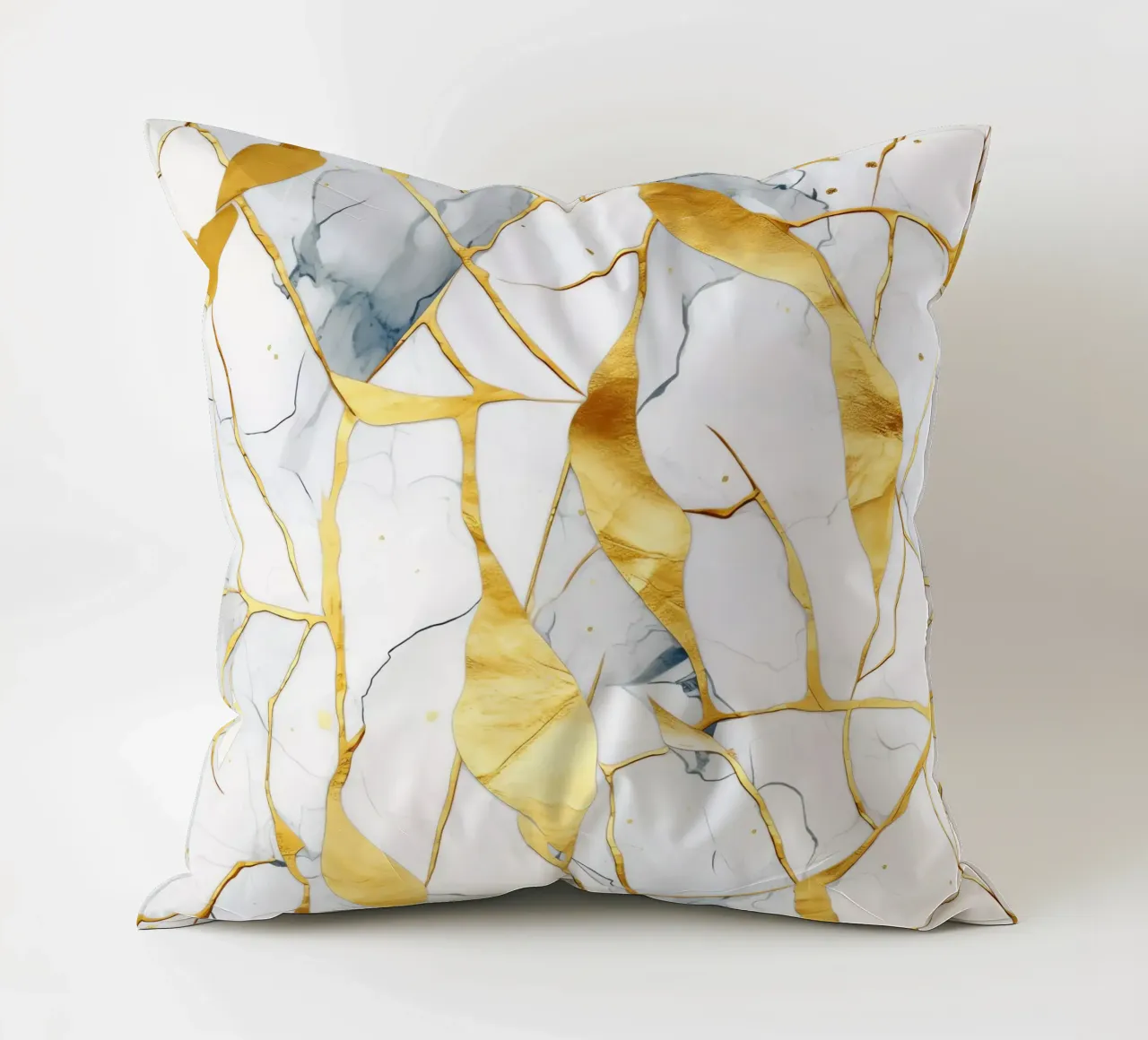 Art kintsugi blanc et or cuscino da Théïa's Fantasia World