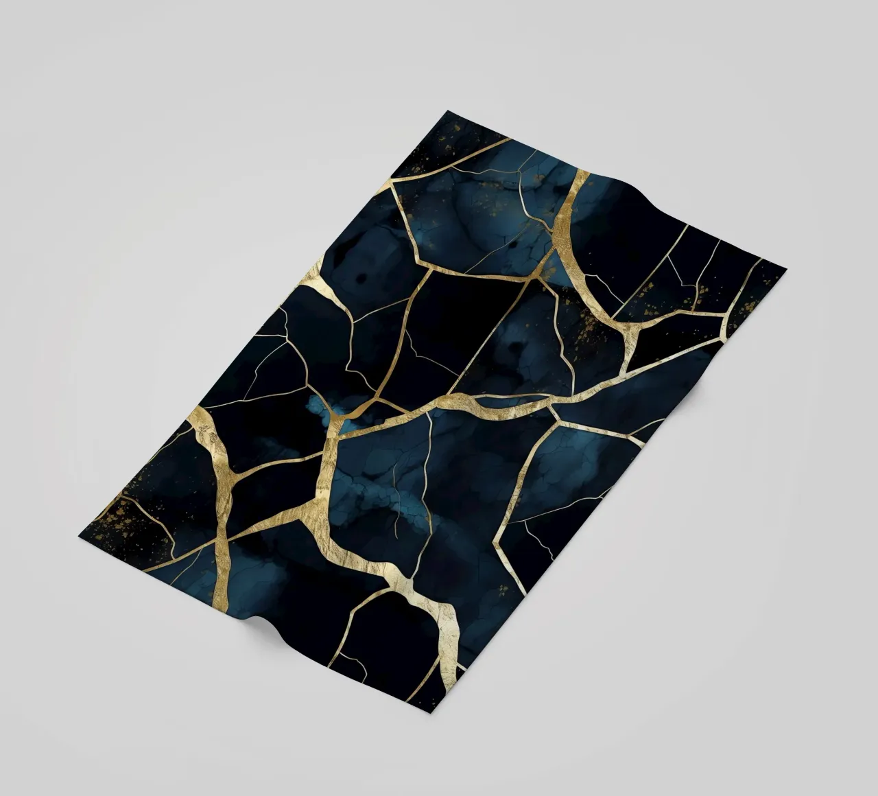 Art kintsugi doré beach towel by Théïa's Fantasia World
