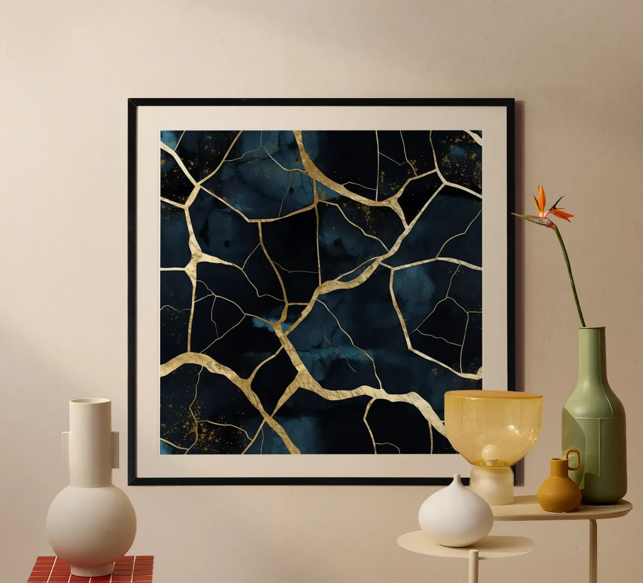 Art kintsugi doré hahnemühle by Théïa's Fantasia World
