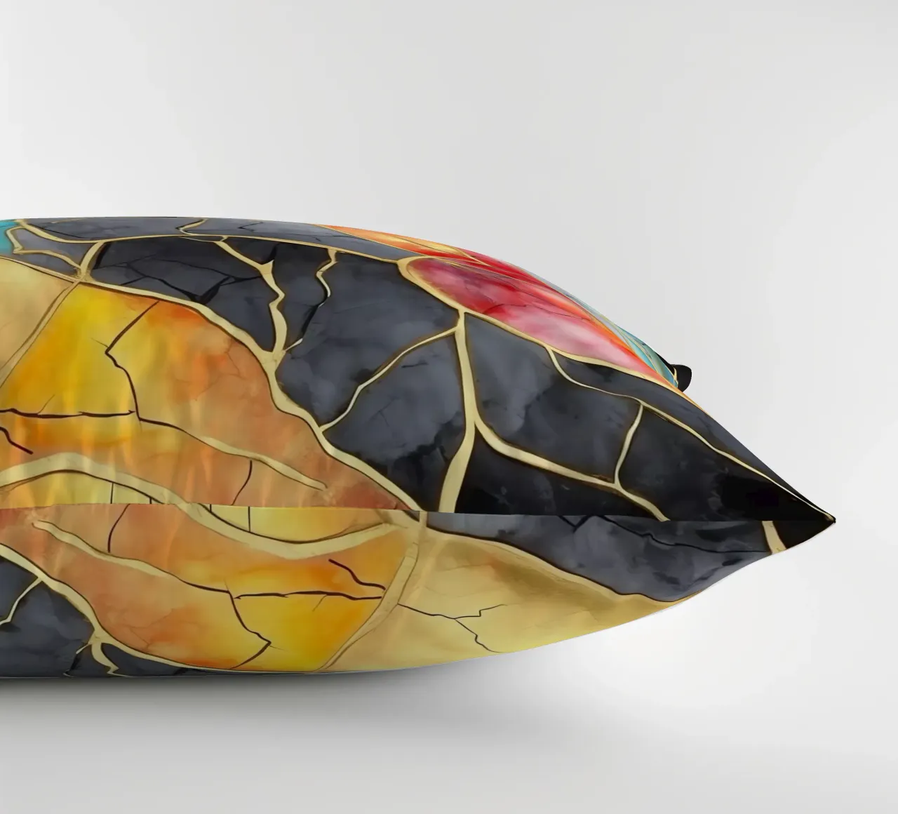 Art kintsugi multicolore cuscino da Théïa's Fantasia World