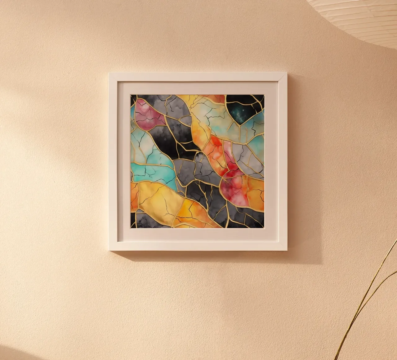 Art kintsugi multicolore carta hahnemühle da Théïa's Fantasia World