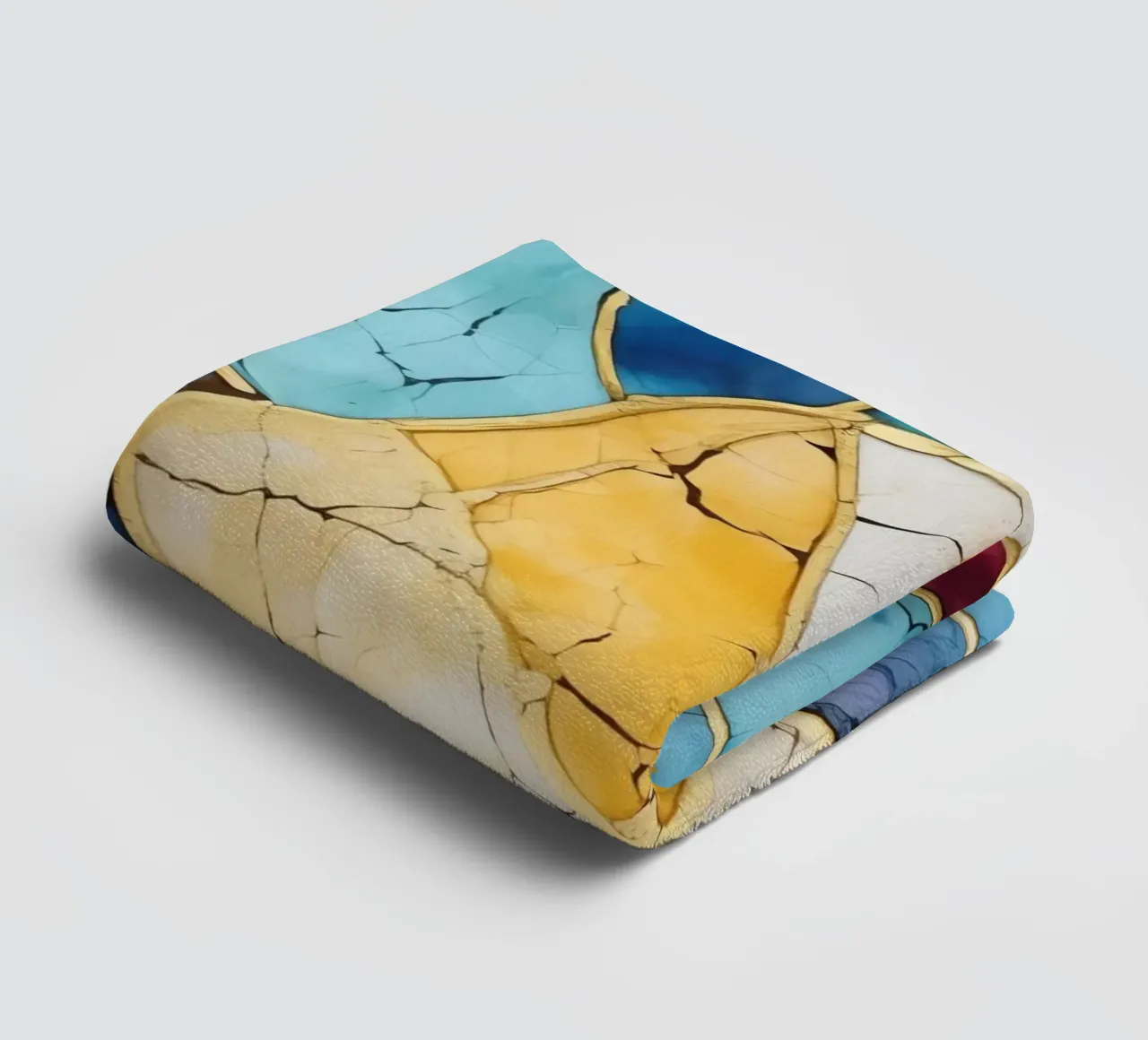 Art Kintsugi multicolore asciugamano da bagno da Théïa's Fantasia World