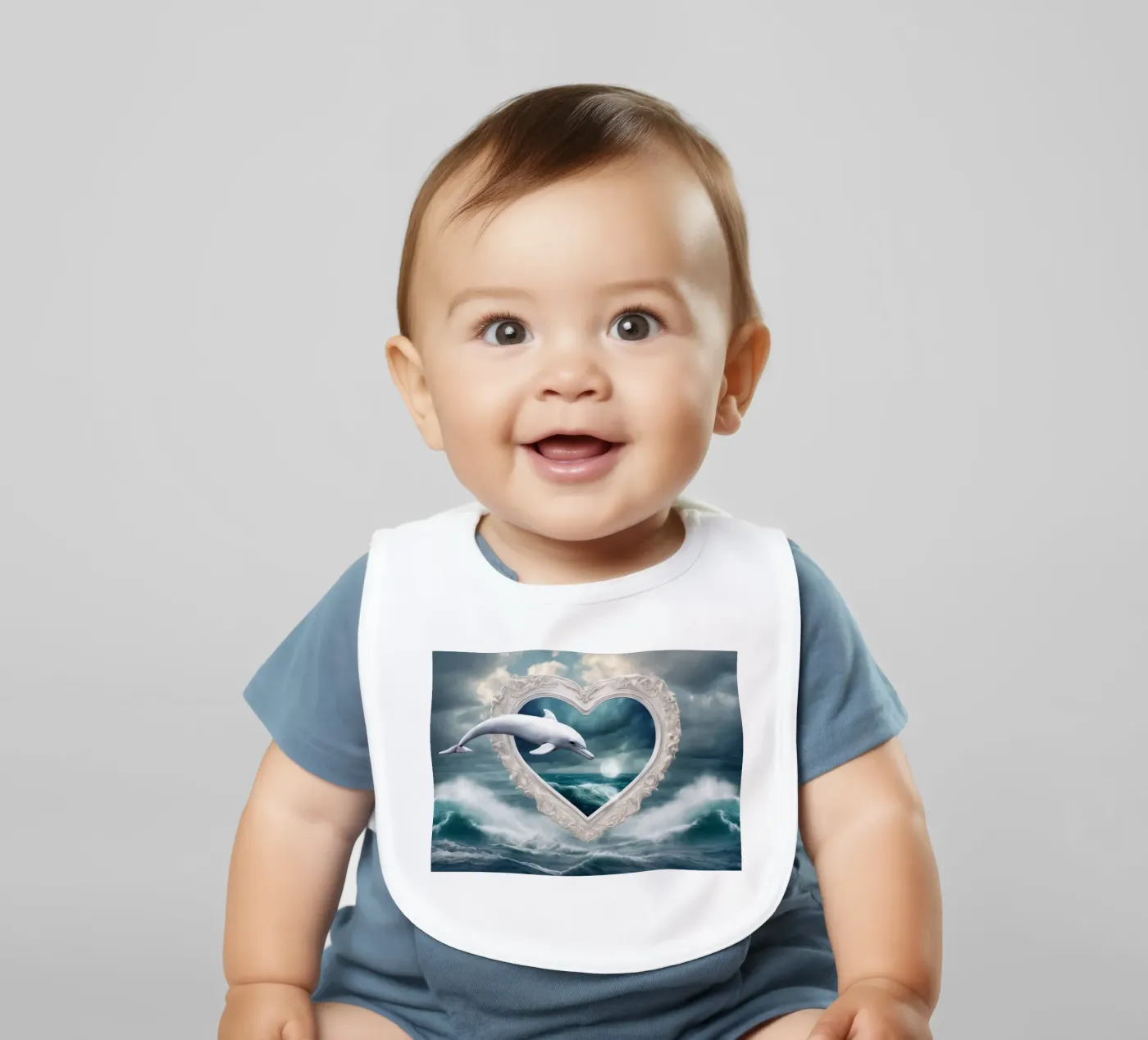 dolphin Babylätzchen von kimmindmuse