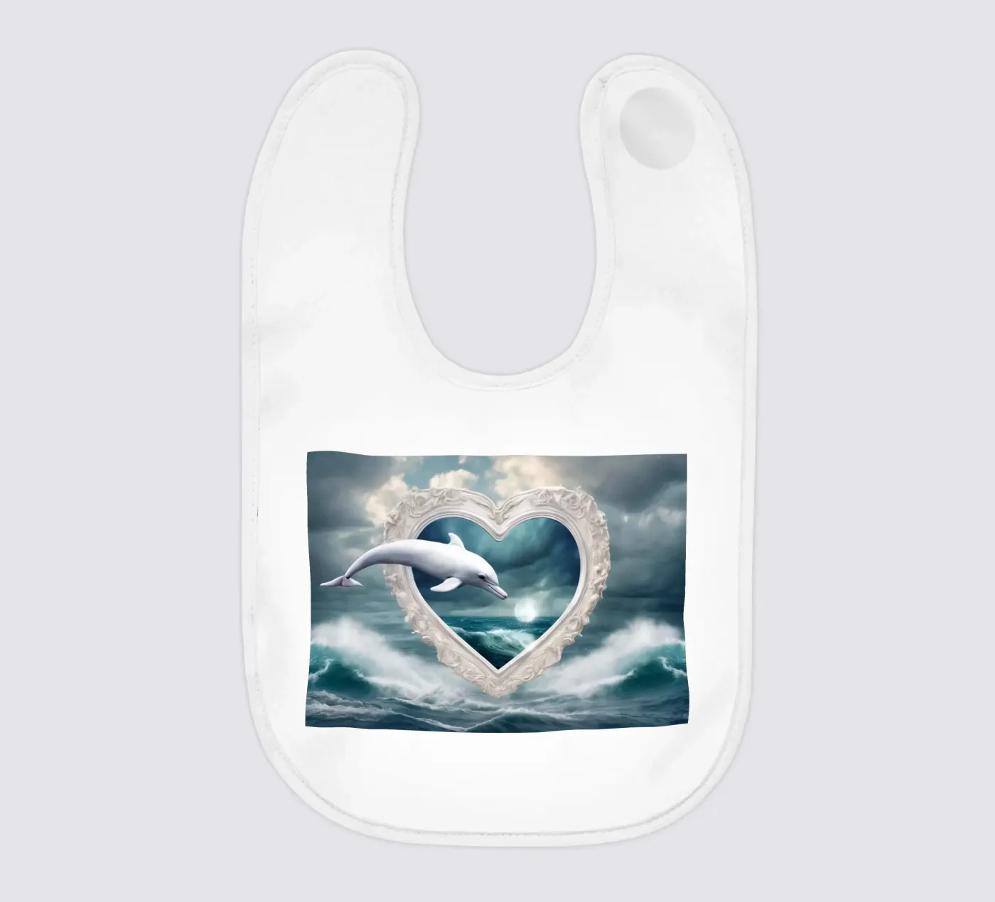 dolfijn baby slabbetje van kimmindmuse