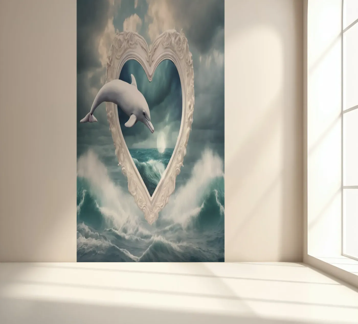 dolfijn fotobehang van kimmindmuse