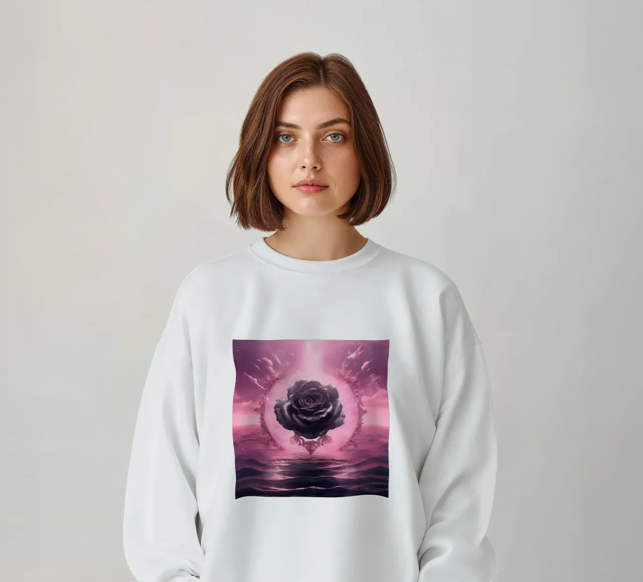 rosa nera2 felpa da kimmindmuse