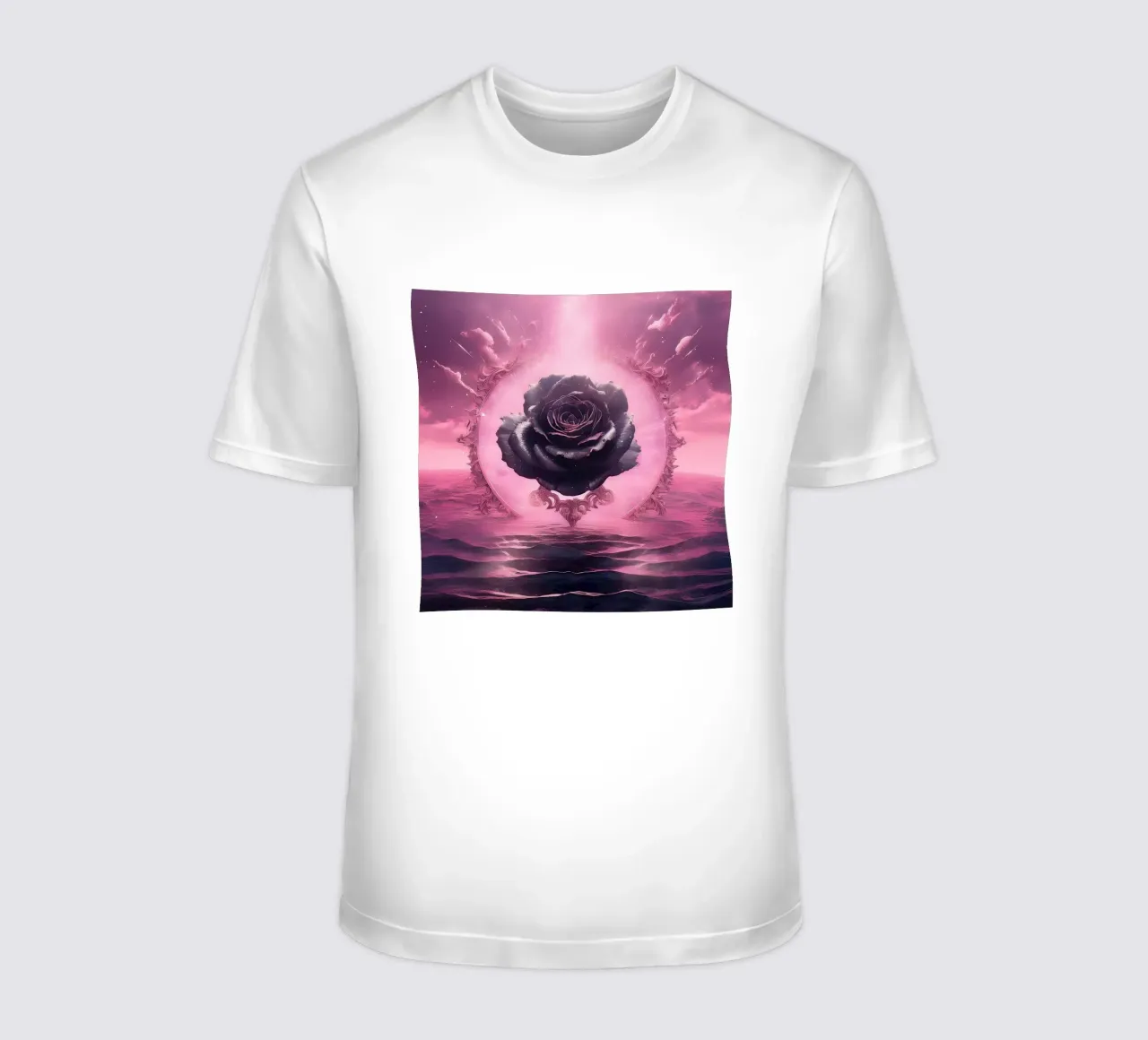 rosa nera2 t-shirt da kimmindmuse