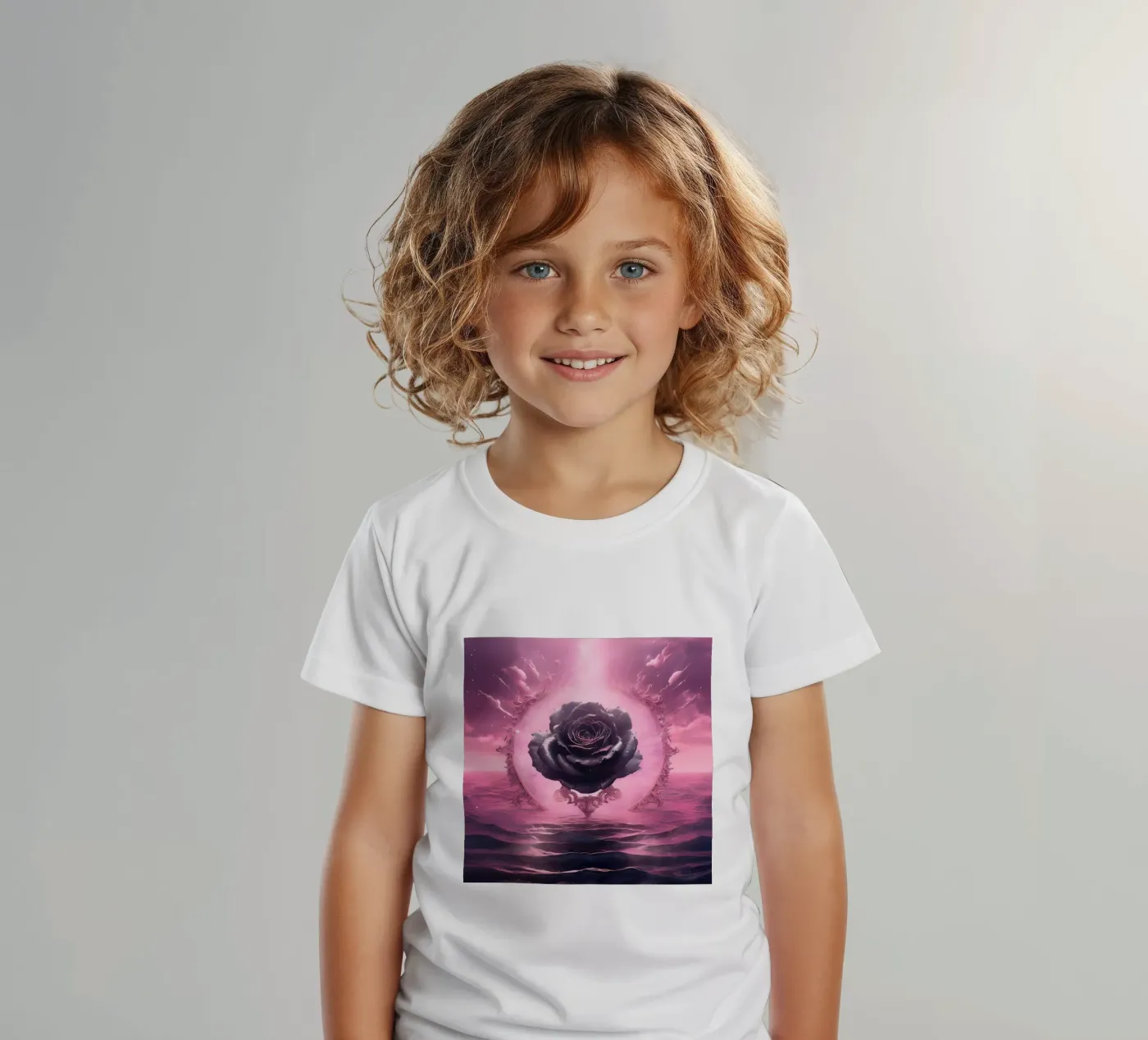 black rose2 t-shirt bambini da kimmindmuse