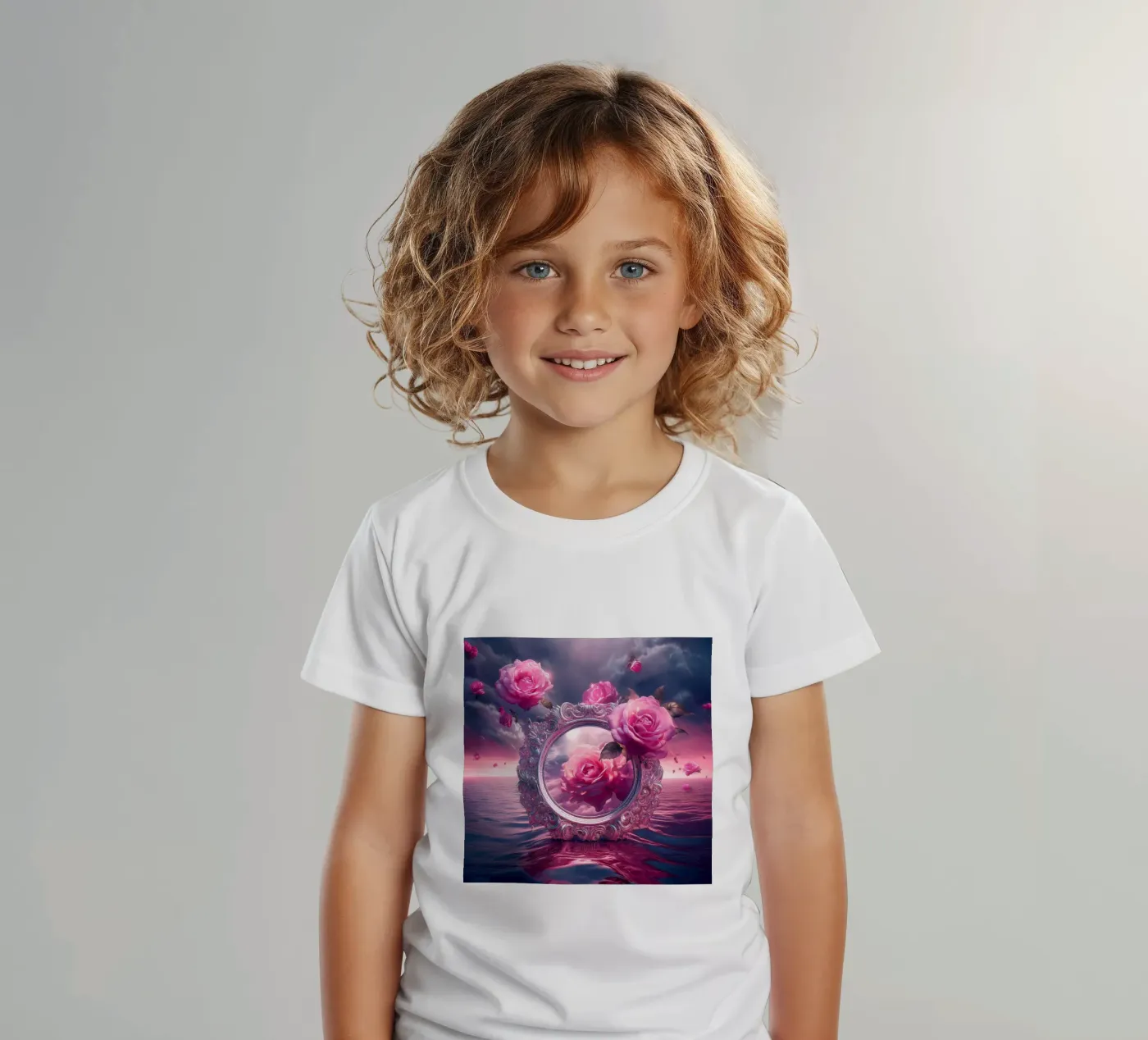 specchio e rosa t-shirt bambini da kimmindmuse