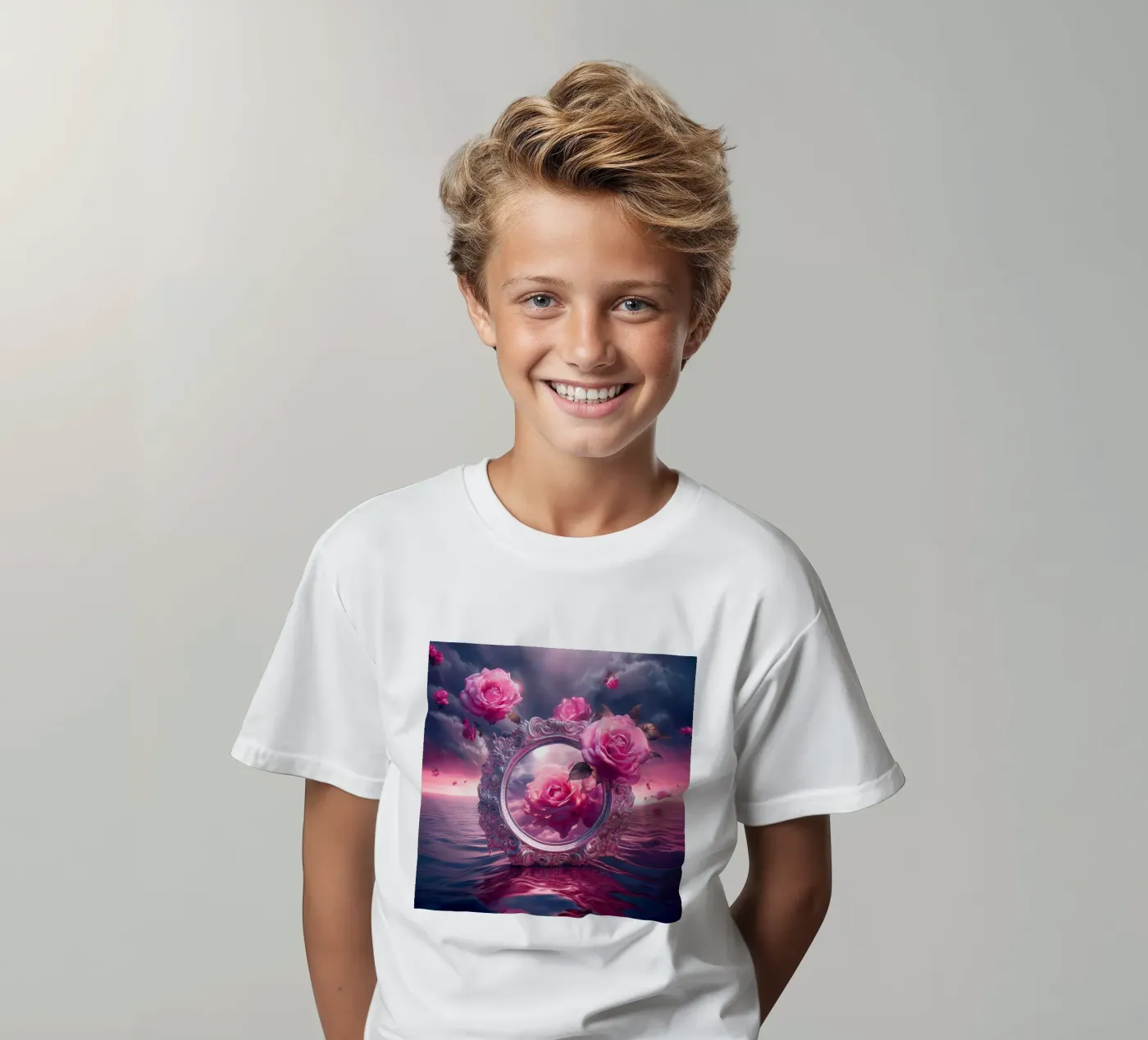 specchio e rosa t-shirt bambini da kimmindmuse