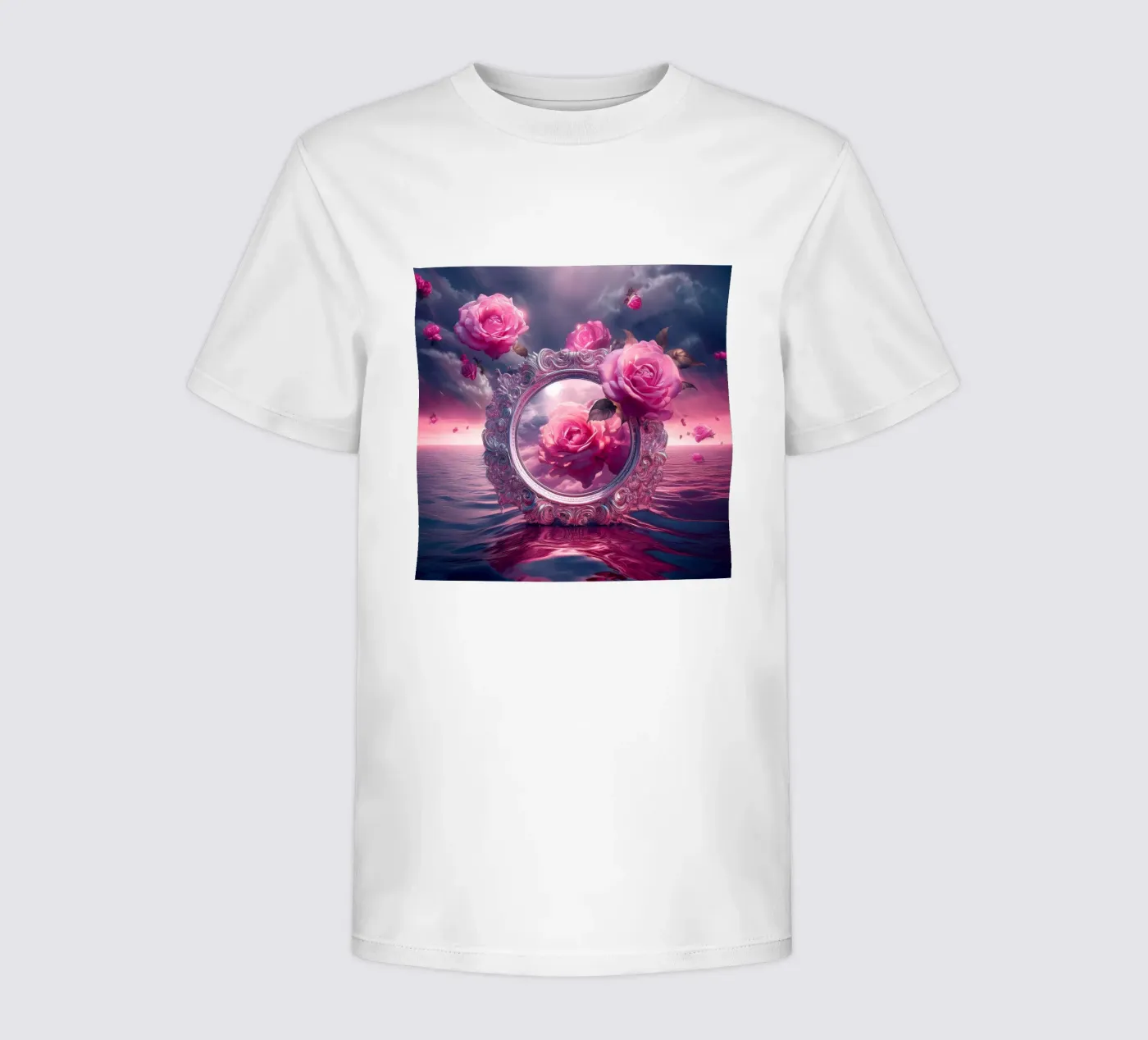specchio e rosa t-shirt bambini da kimmindmuse