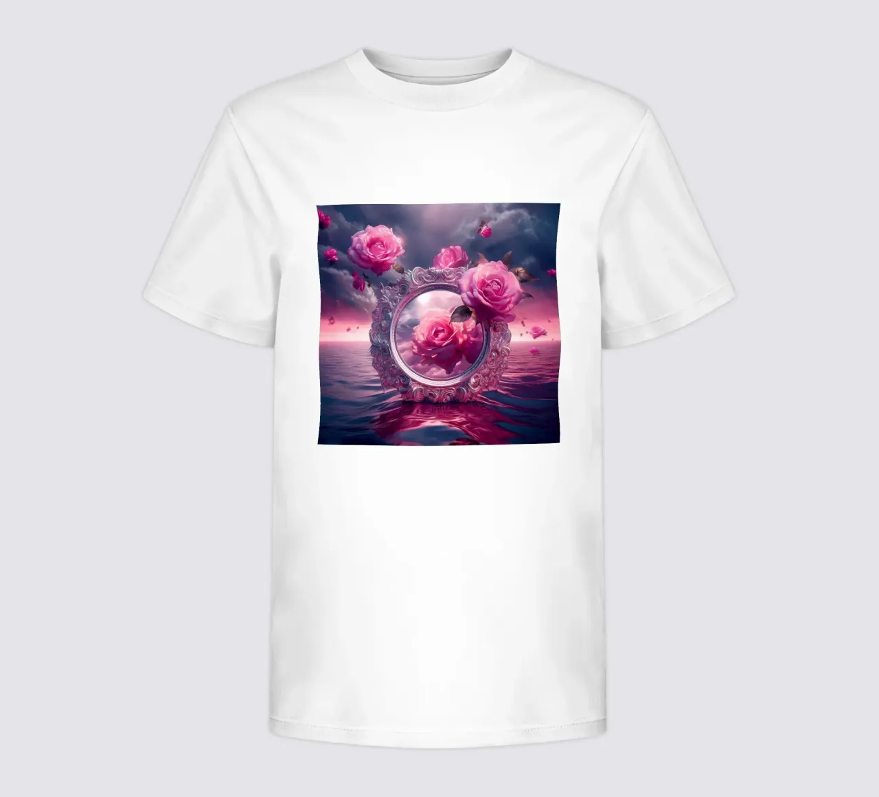 mirror and rose kids t-shirt by kimmindmuse