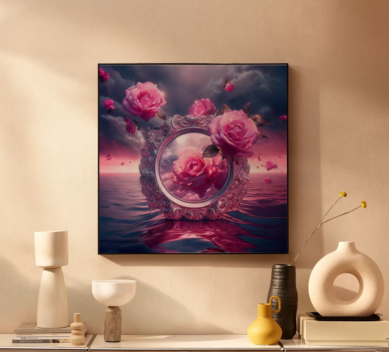 specchio e rosa plexiglass da kimmindmuse