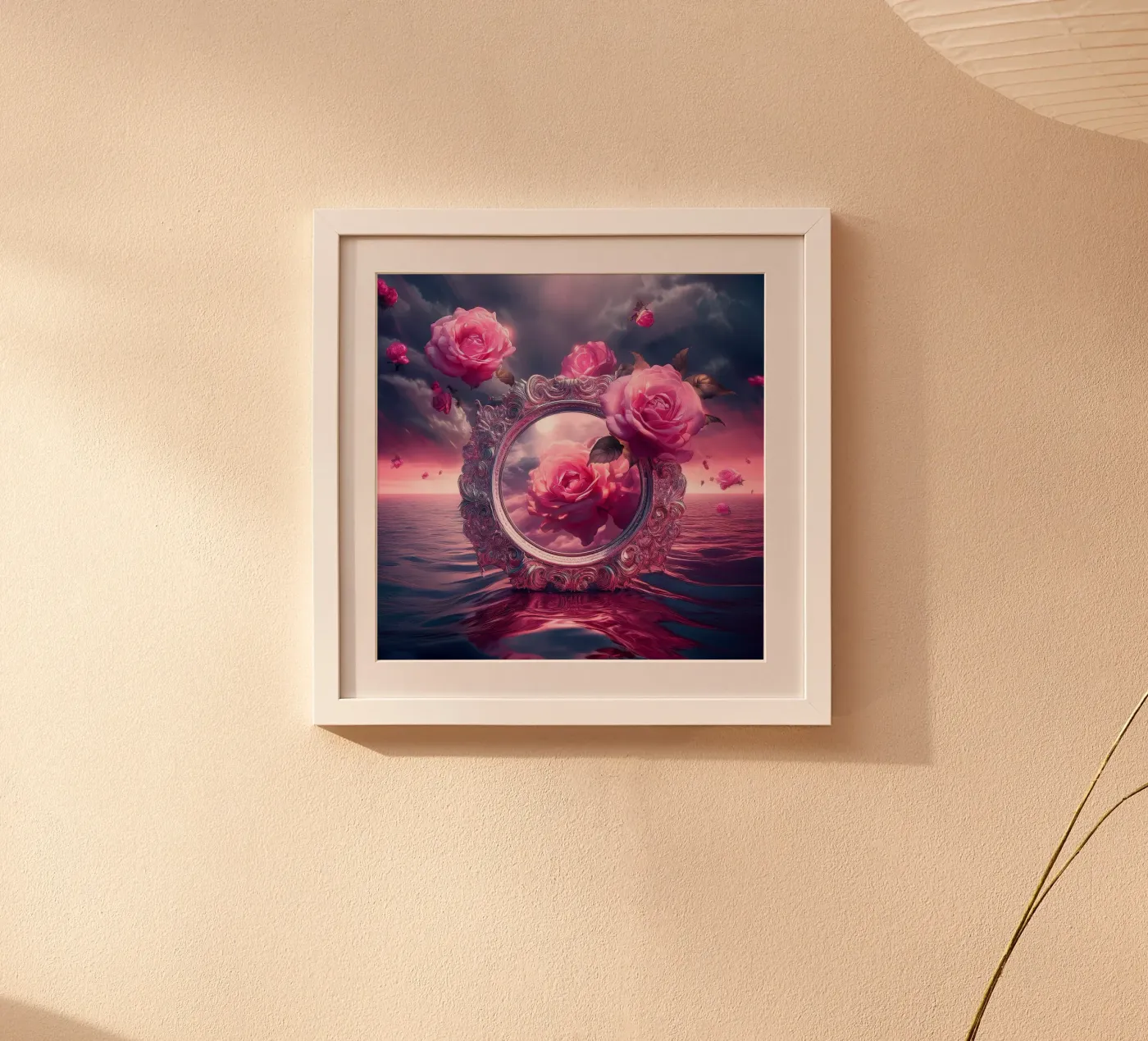 mirror and rose poster da kimmindmuse