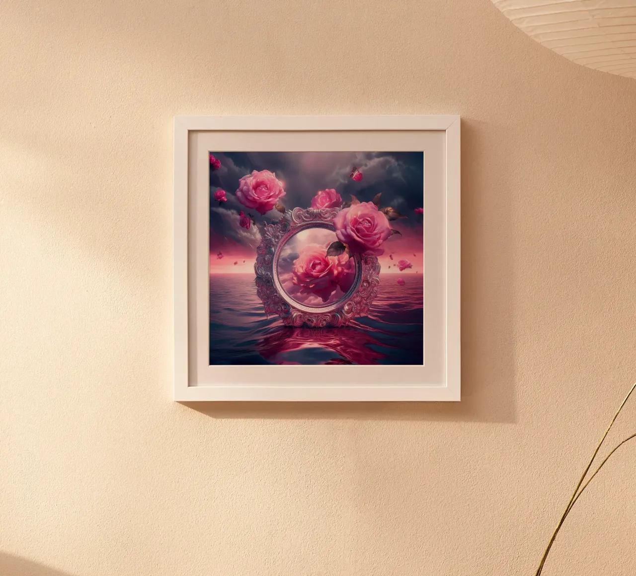 mirror and rose poster by kimmindmuse